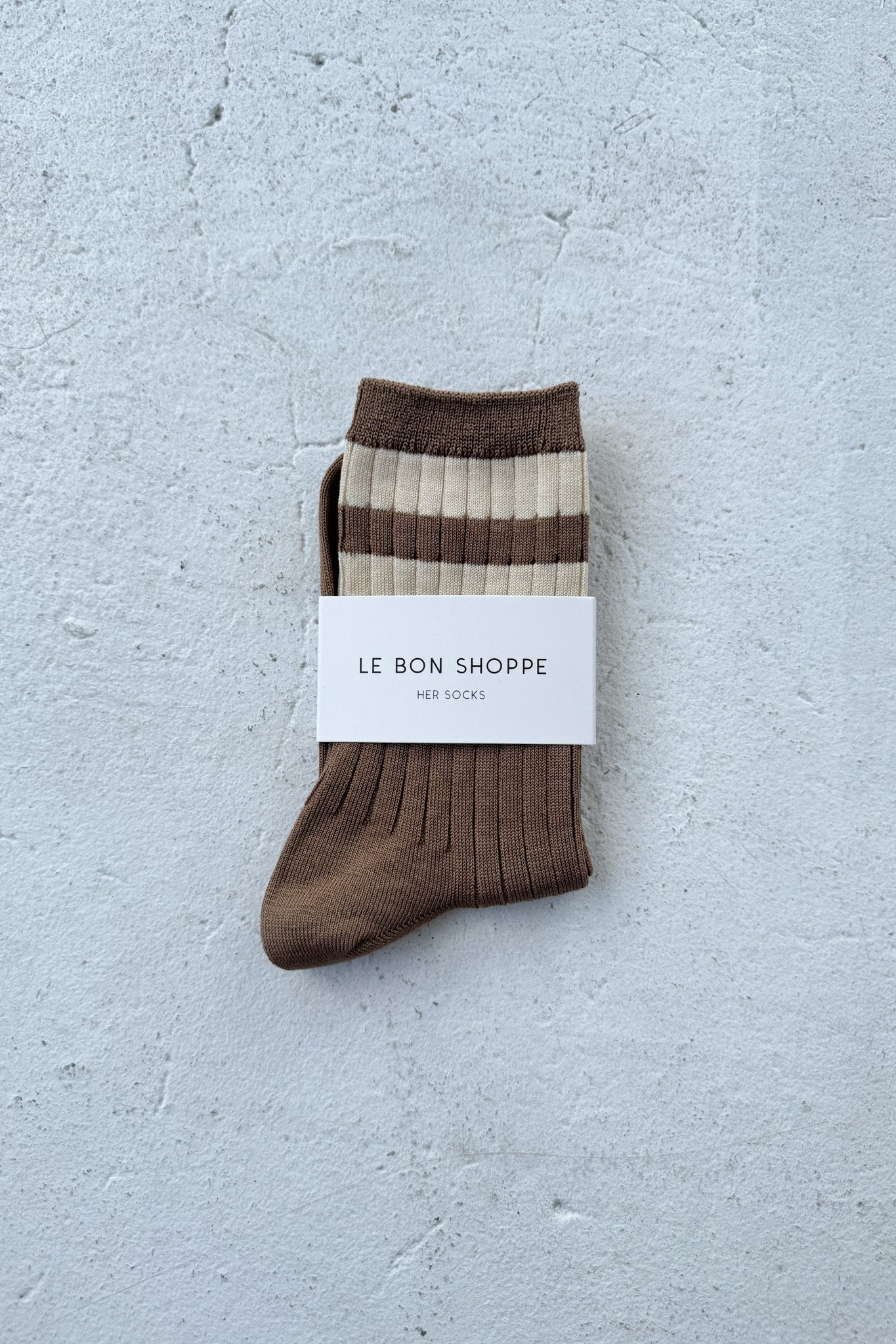 Ses chaussettes universitaires - Caramel