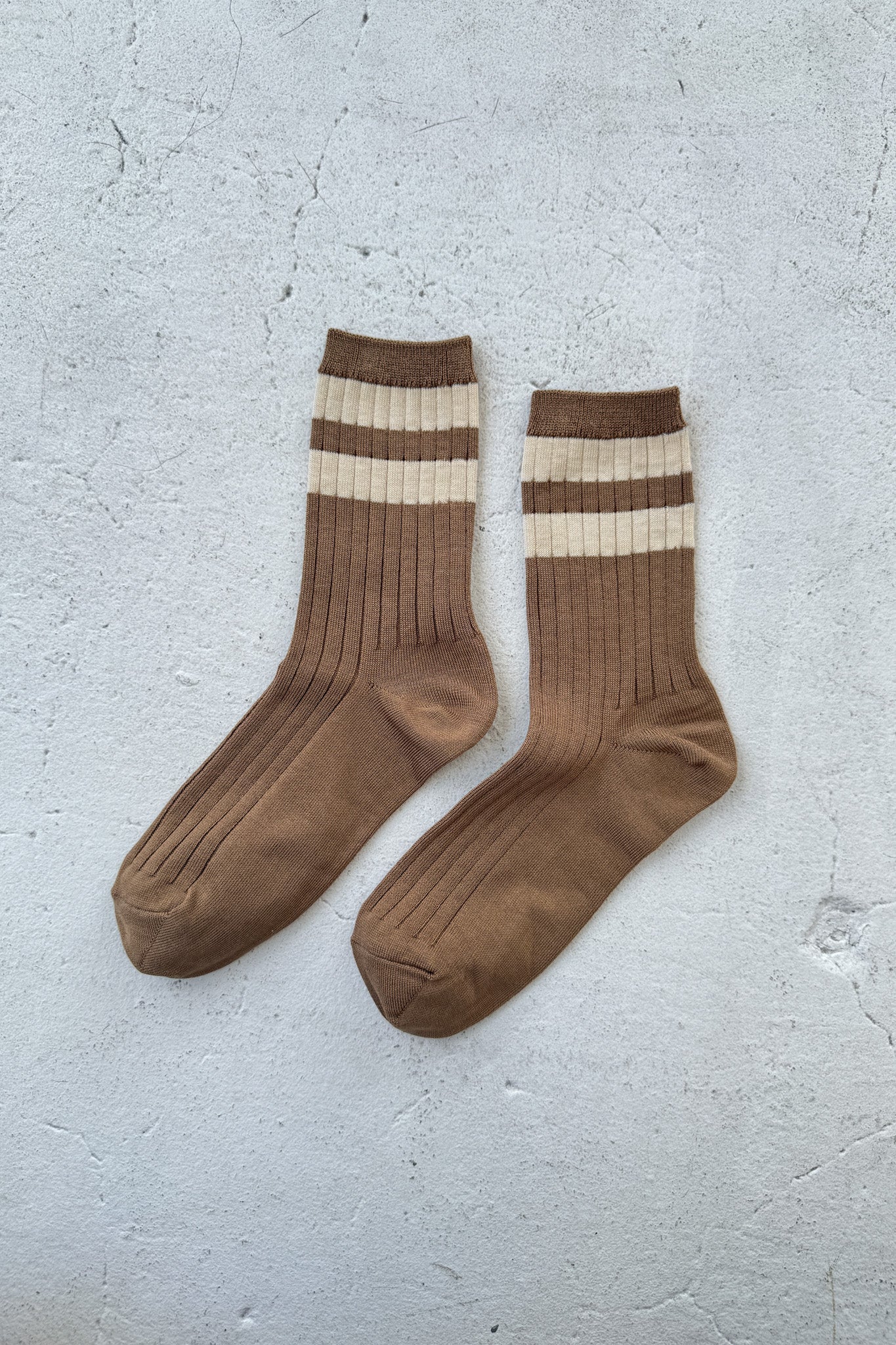 Ses chaussettes universitaires - Caramel