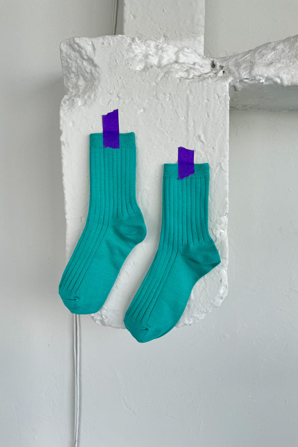Her Socks (MC cotton) - Turquoise