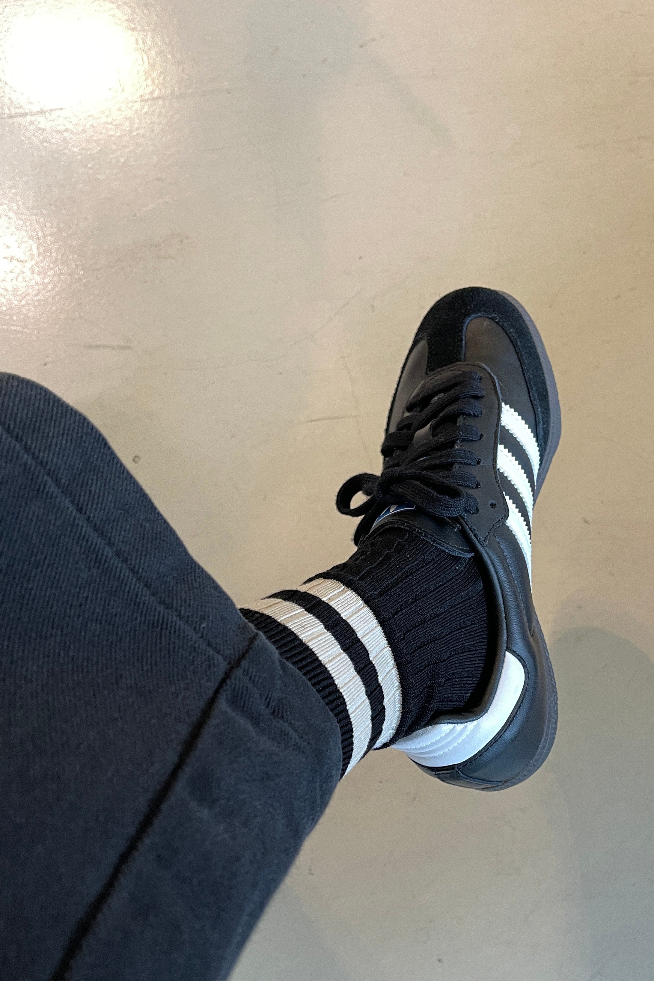 Ses chaussettes universitaires - Noir