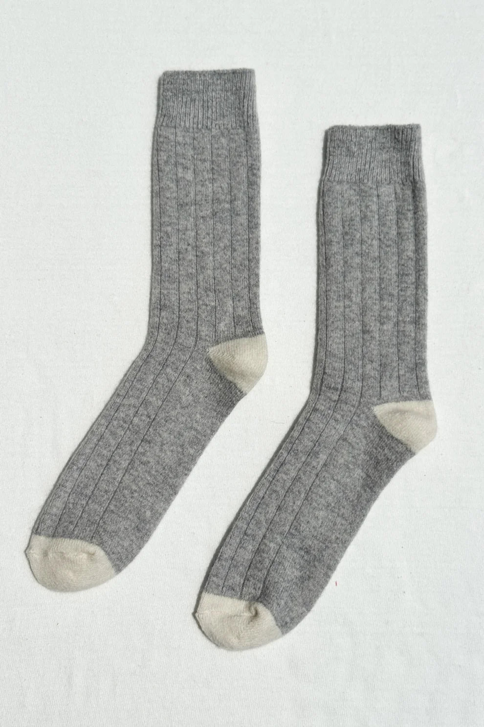 Chaussettes classiques en cachemire EXTENDED - Gris Mélange