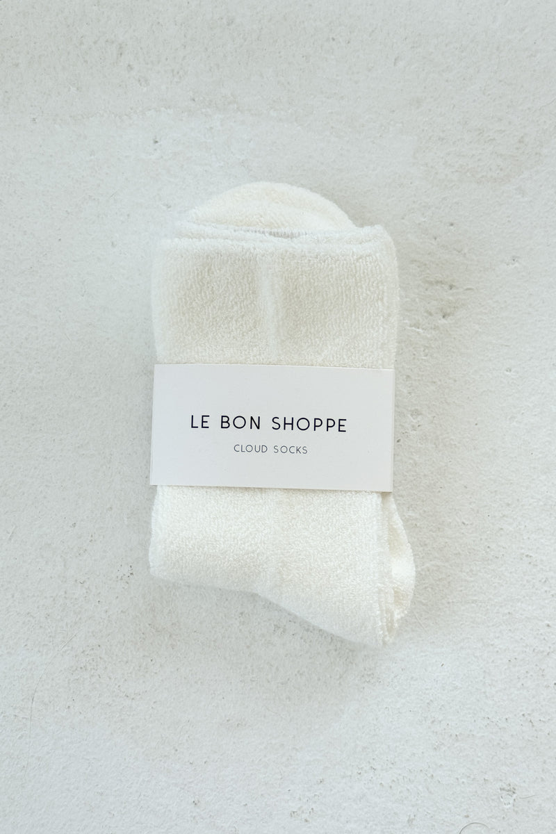 LIGHT ANGLE BUBBLE SOCKS 1-PACK / WHITE