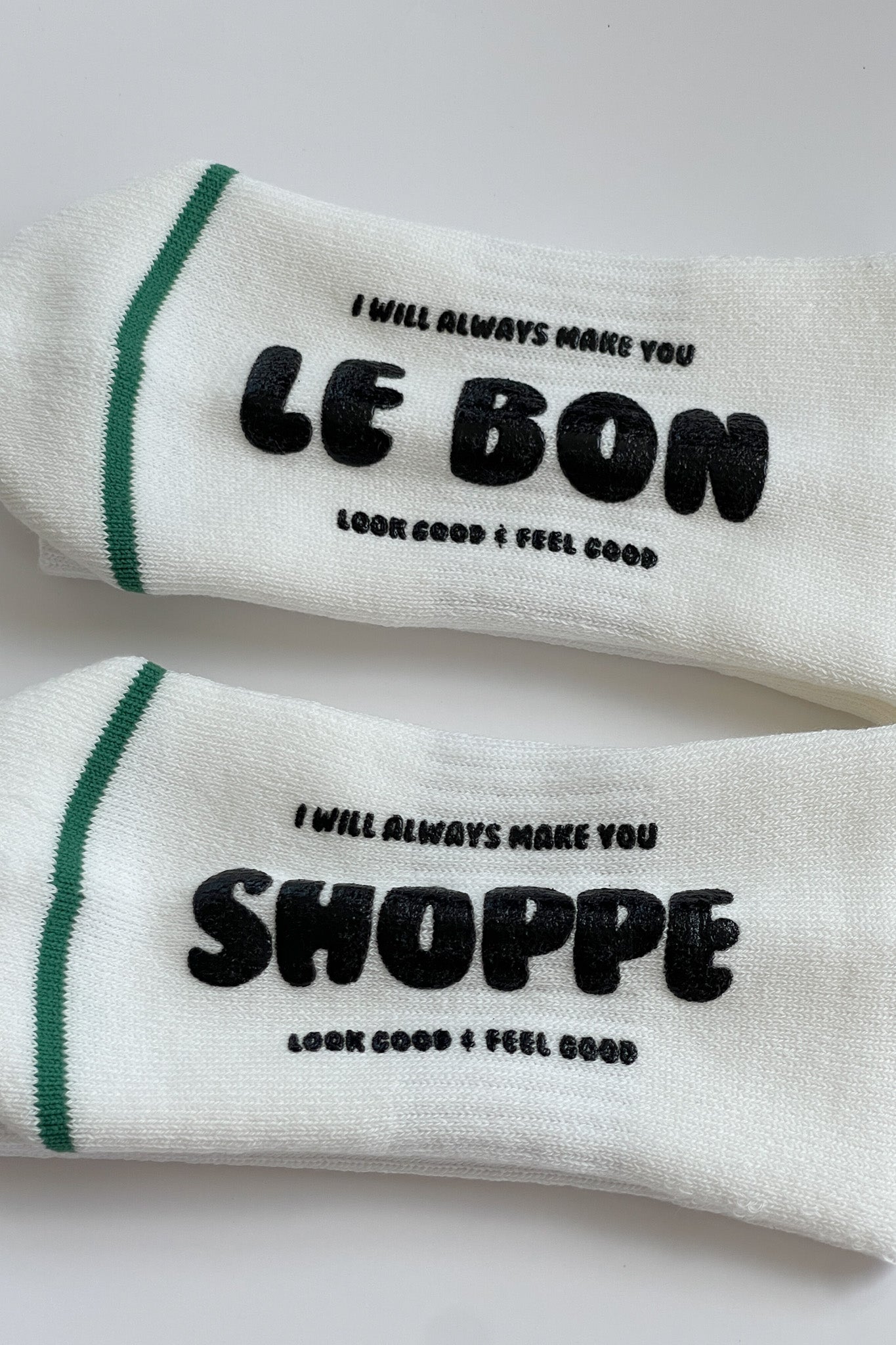 Hugger Socks - WHITE/ BLACK