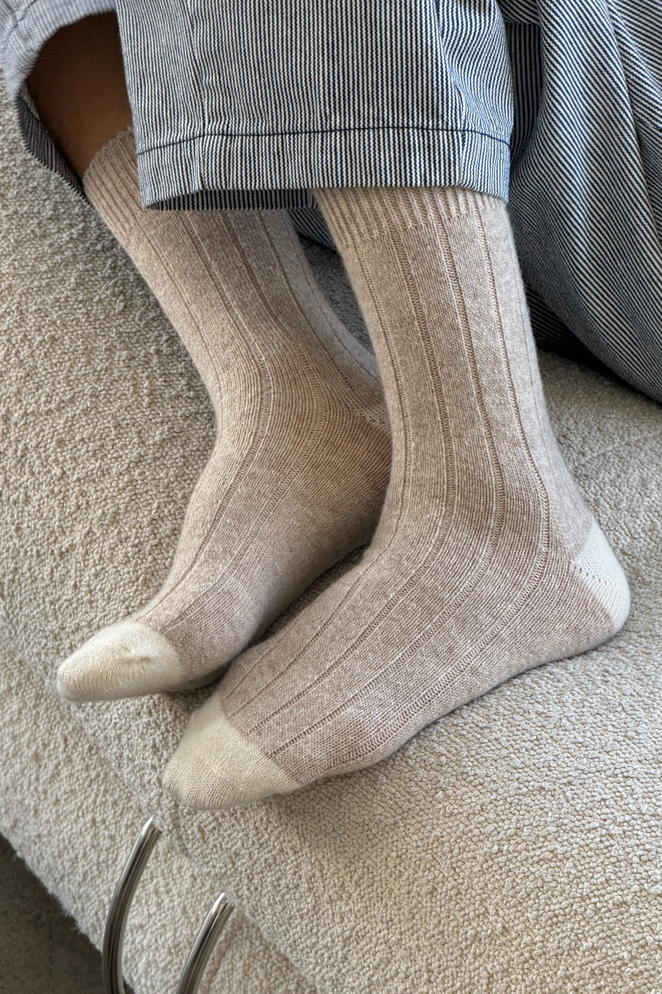 Calcetines Clásicos De Cashmere - Fawn