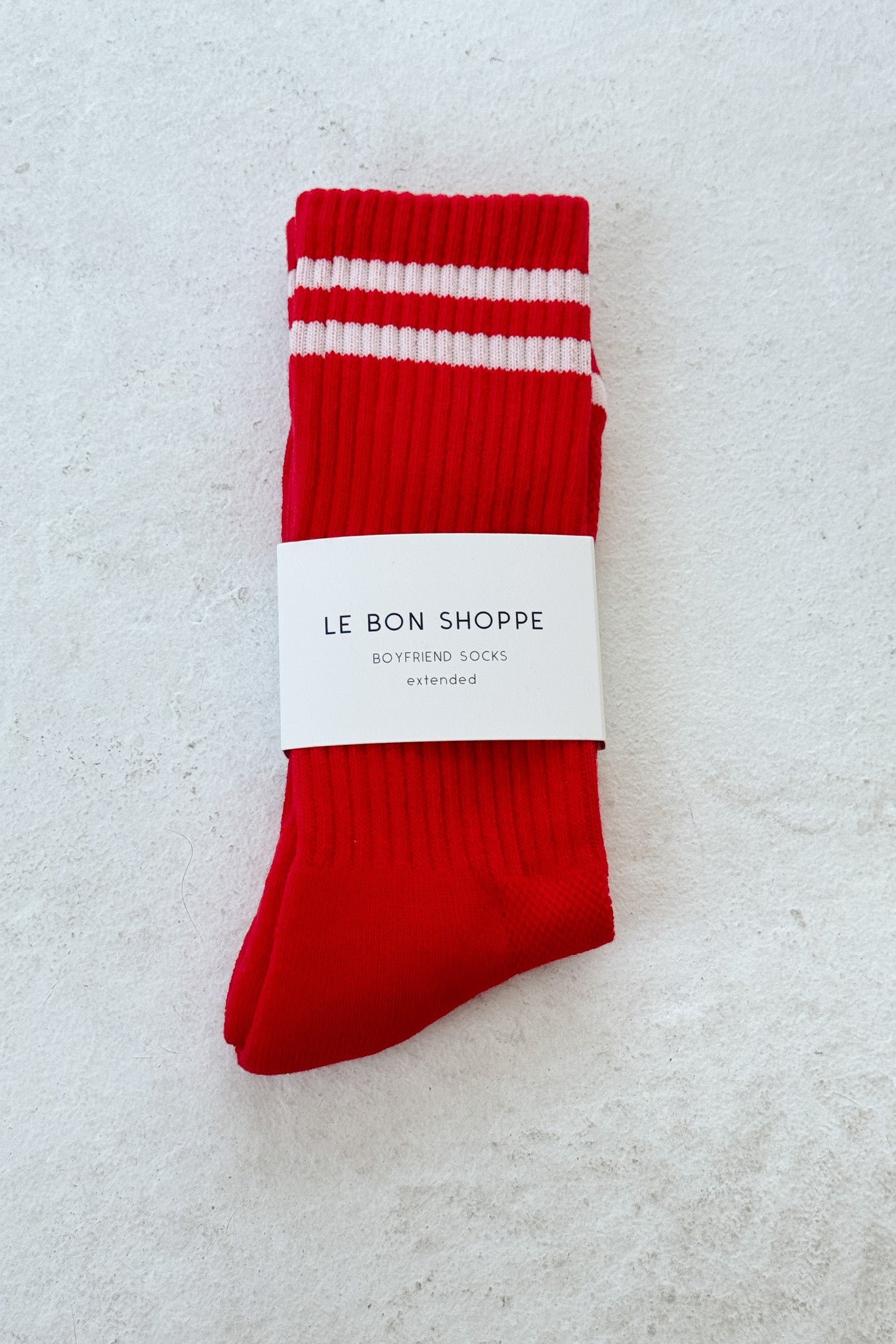 EXTENDED  Boyfriend Socks - Red