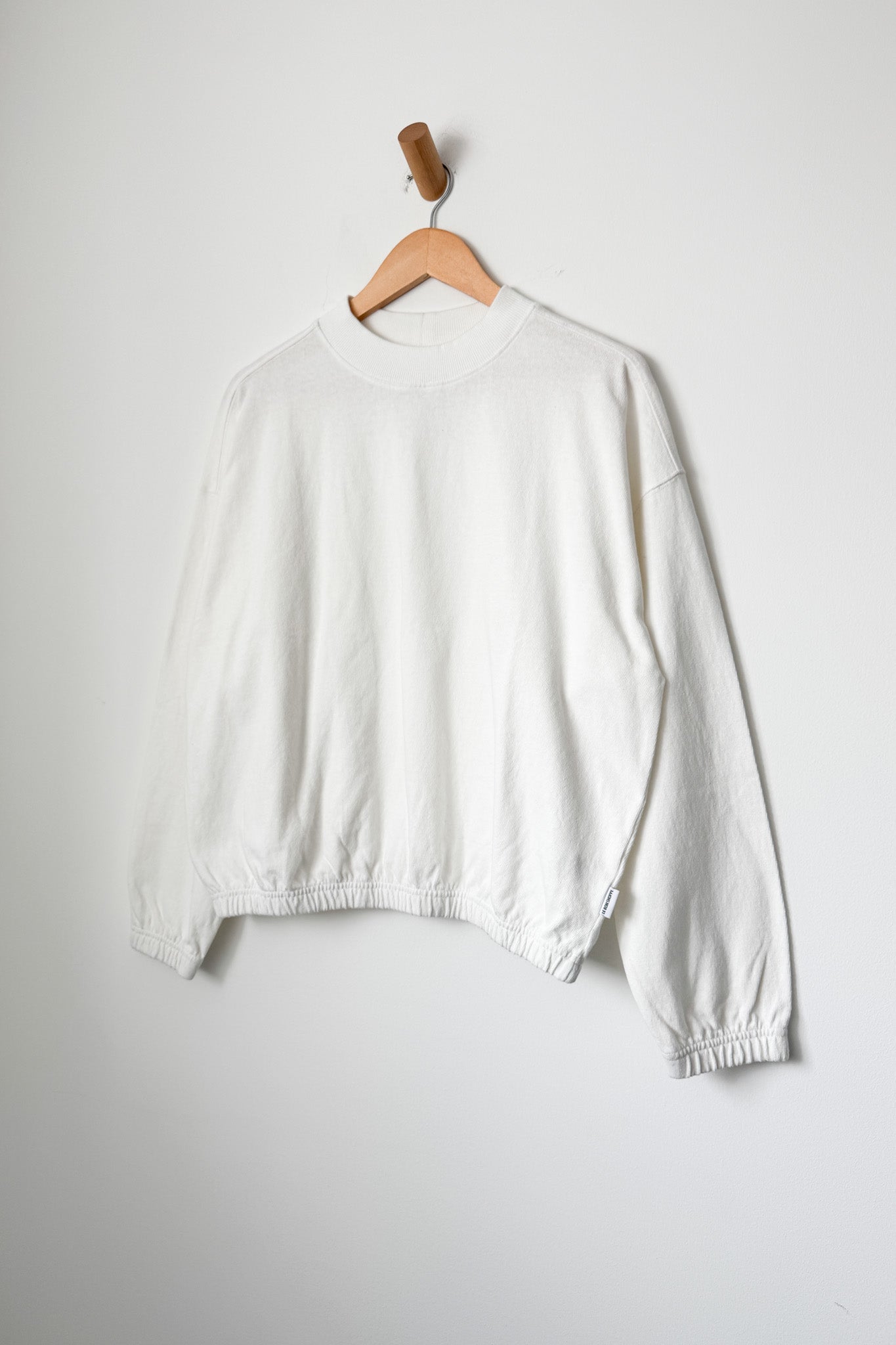 Daisy Long Sleeve Top - White Cotton