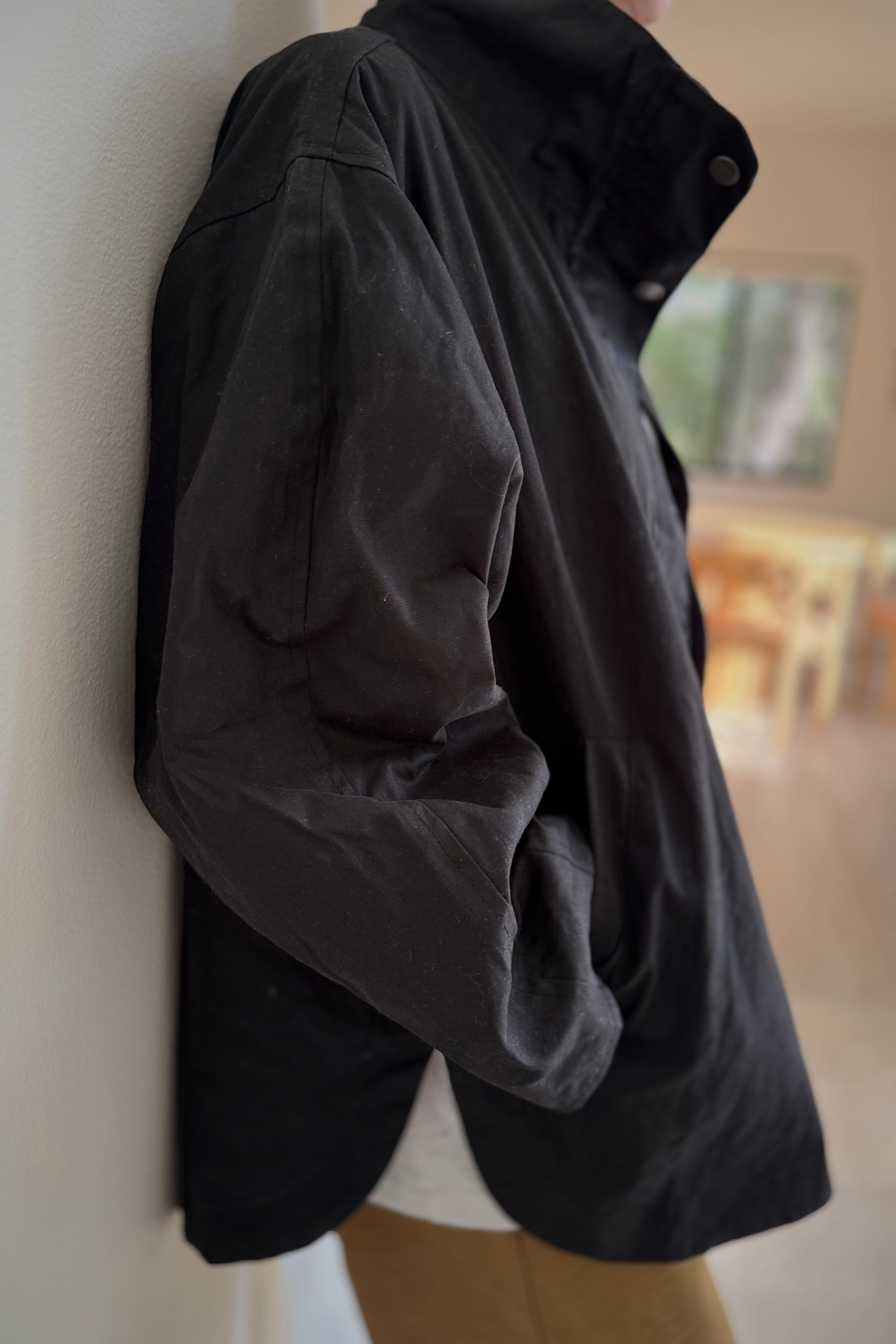 Blair Waxed Cotton Jacket - Black