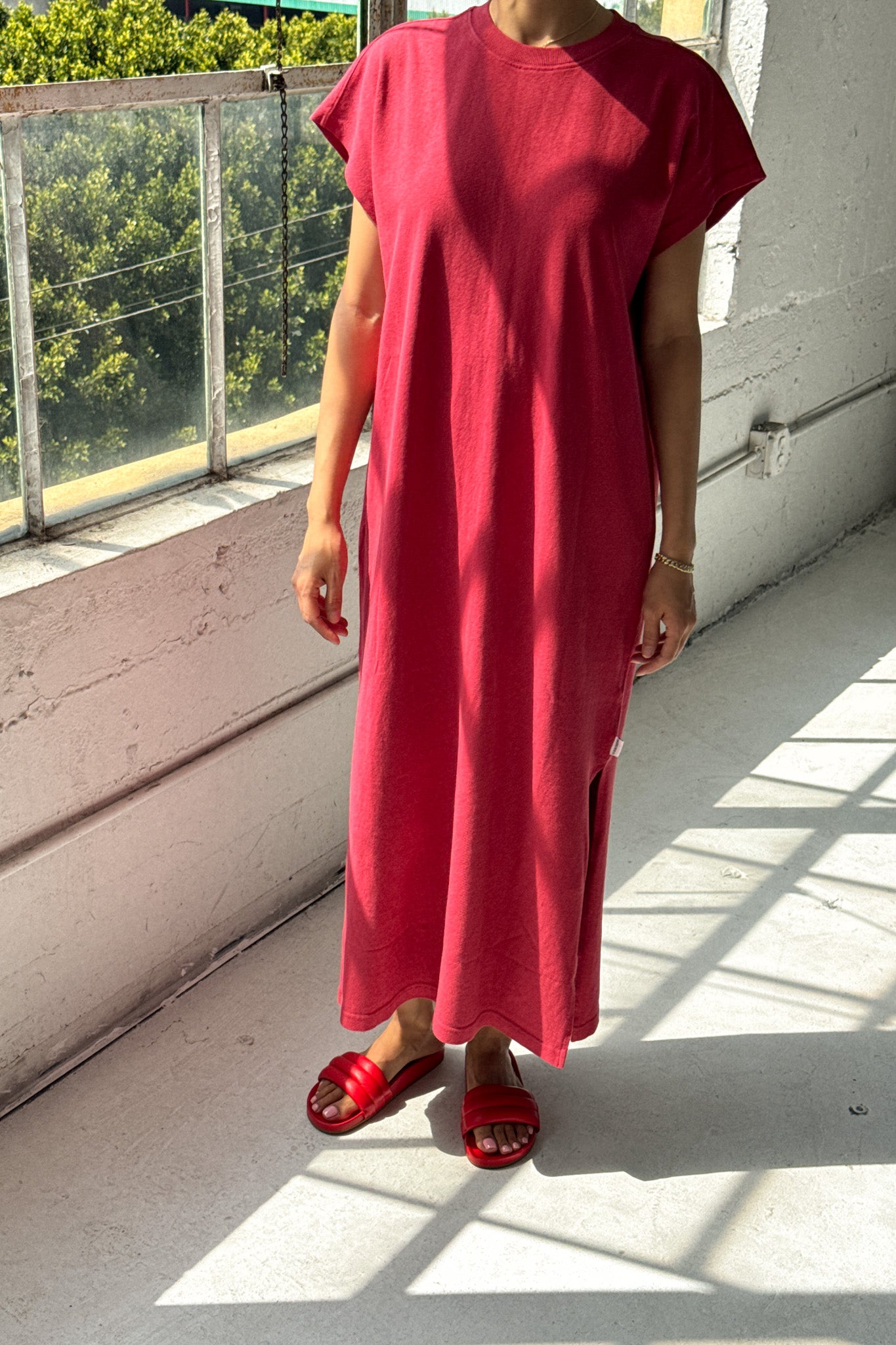 Jeanne Dress - Crayon Red