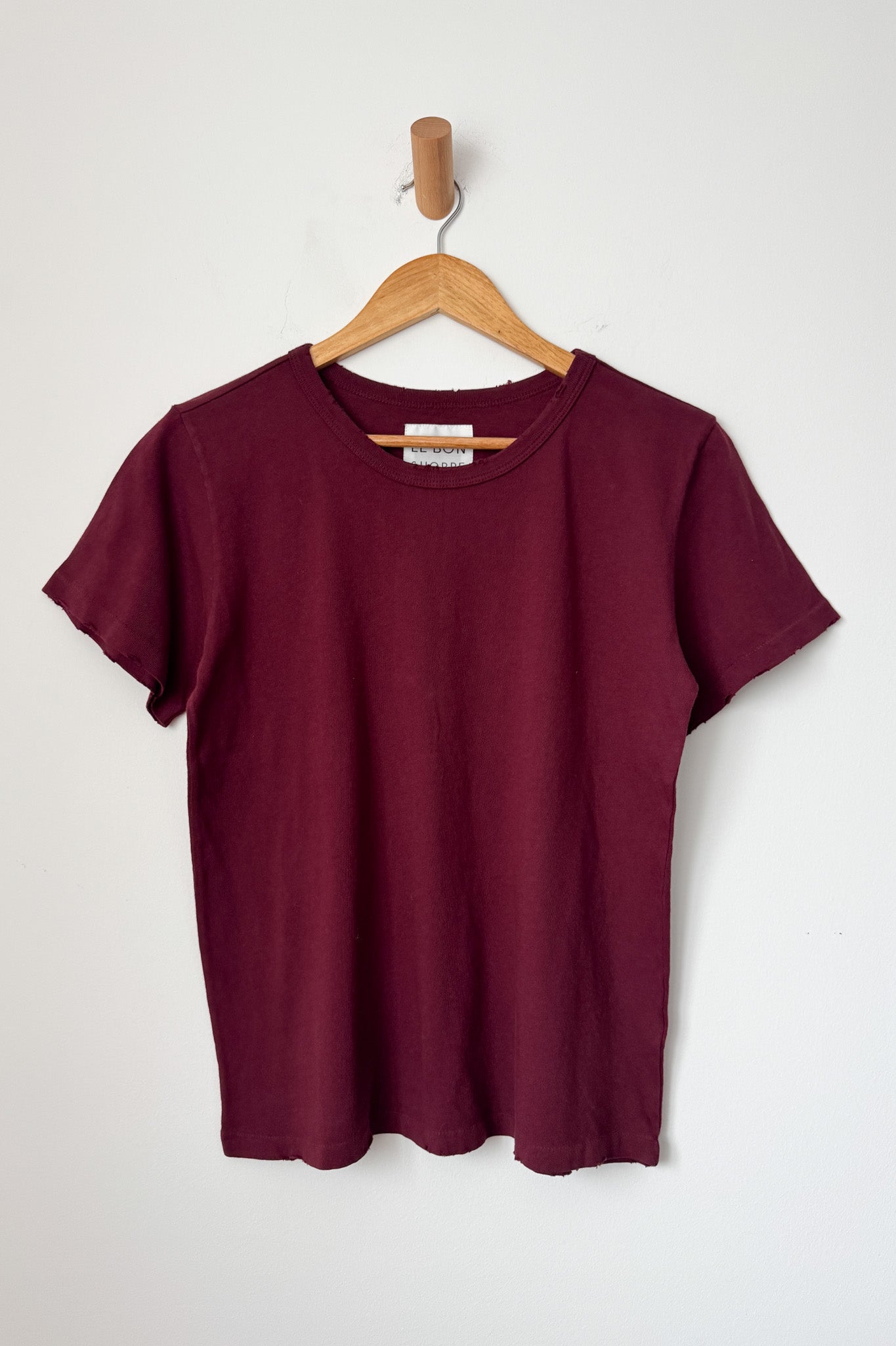 Vintage Boy Tee (Organic Cotton) - Burgundy