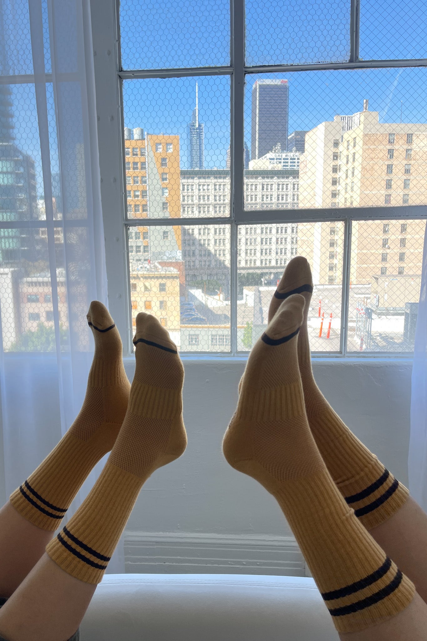 EXTENDED  Boyfriend Socks - Biscotti