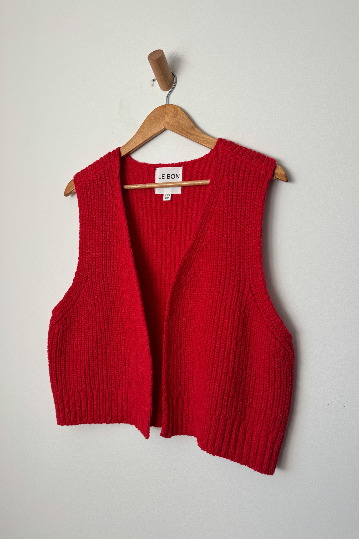 Gilet pull en coton Granny - Piment