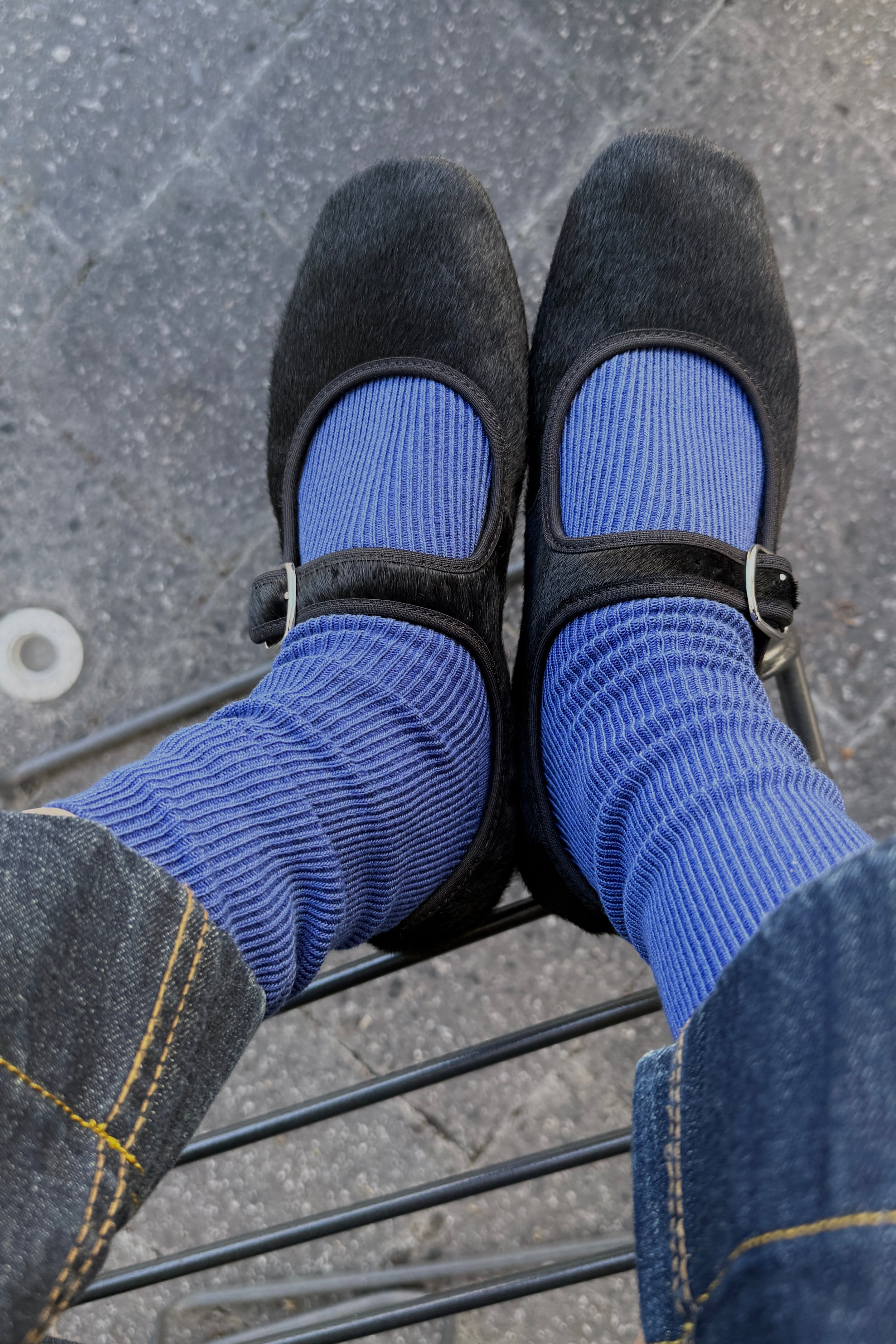 Crisp Step Socks- BLUE