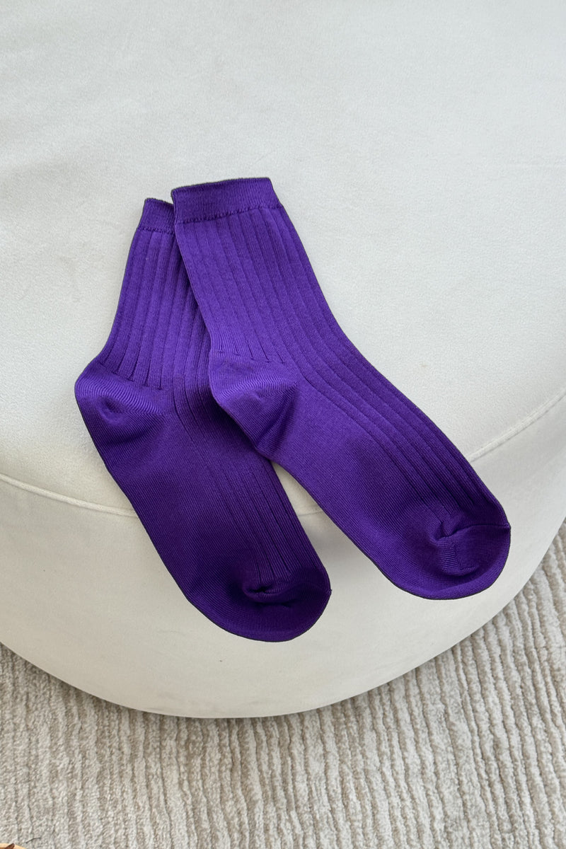 Her Socks (MC cotton) - Eggplant