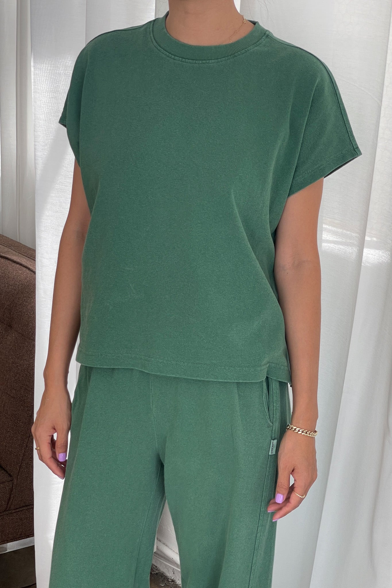 T-shirt Jeanne - Basilic
