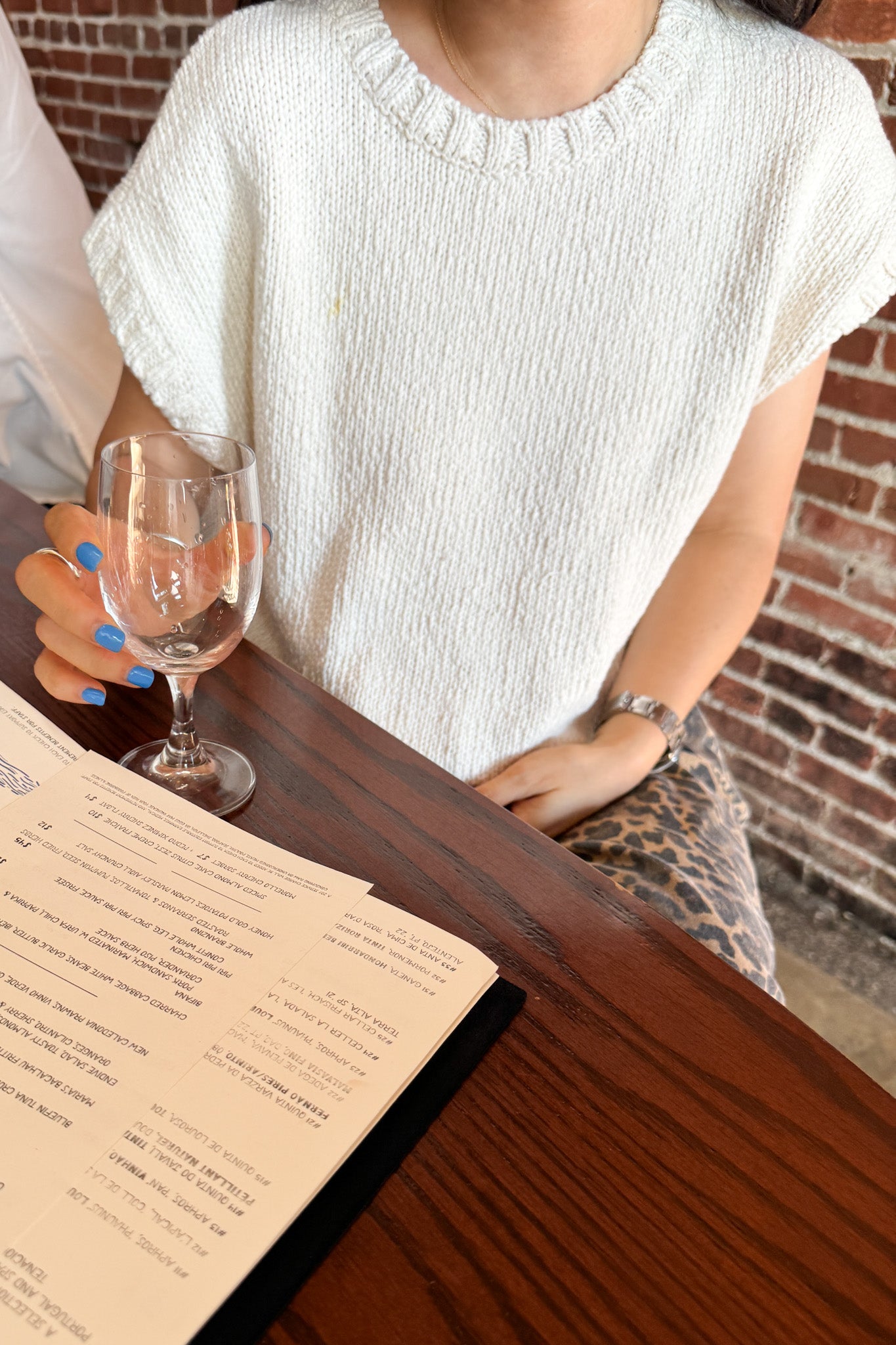 Pierre Cotton Sweater Top - Naturel