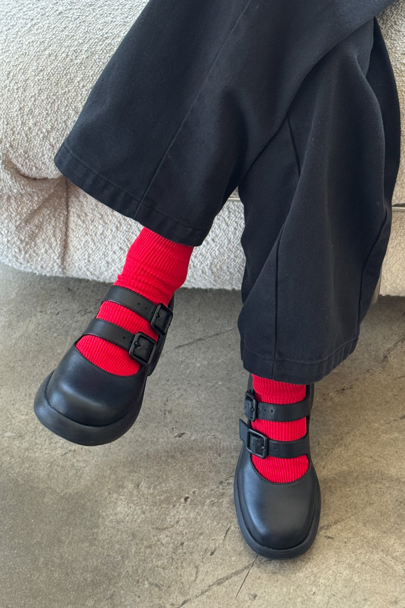 Crisp Step Socks- RED