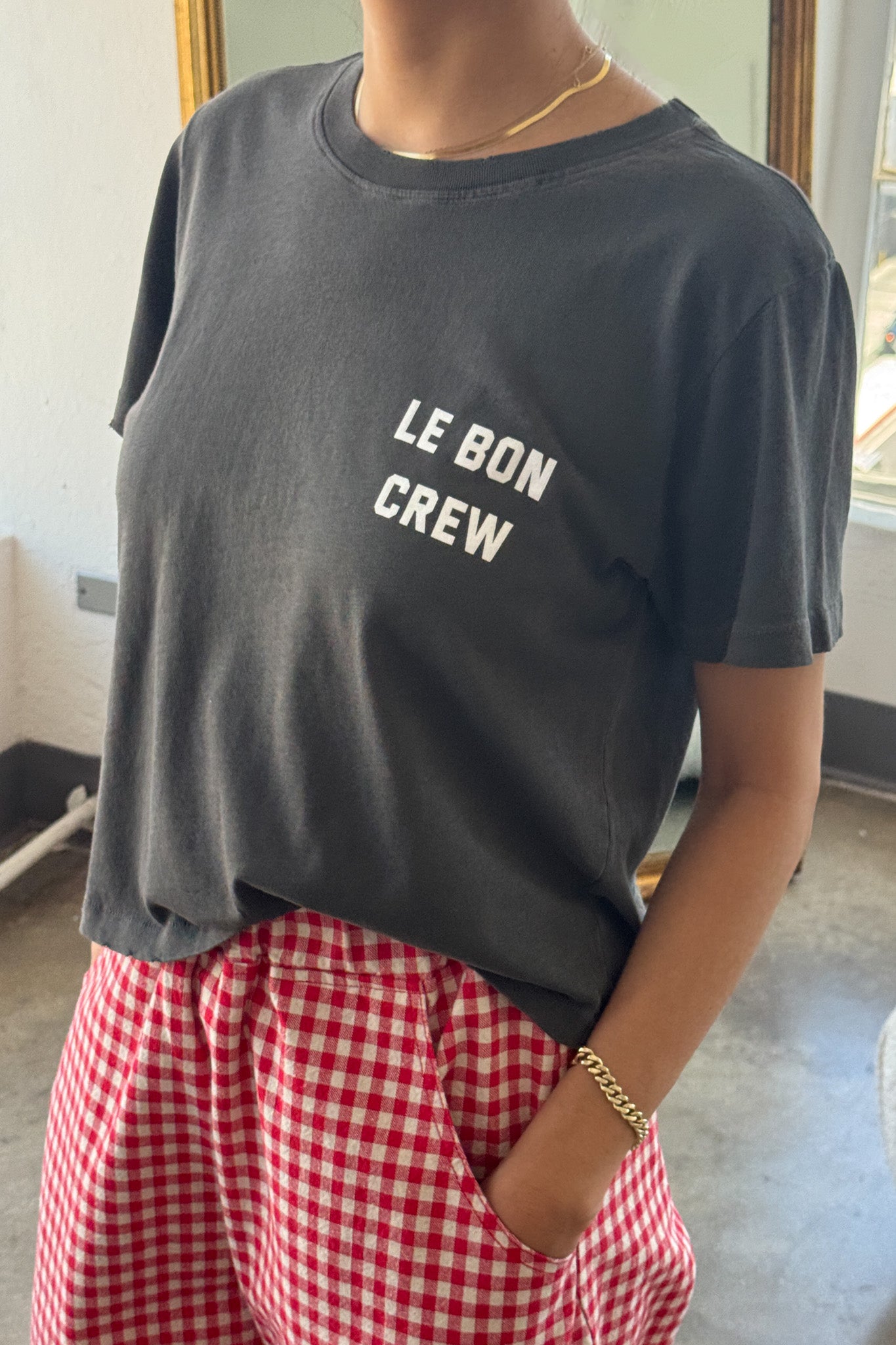 Darling Tee - Le bon Crew (Vintage Black)