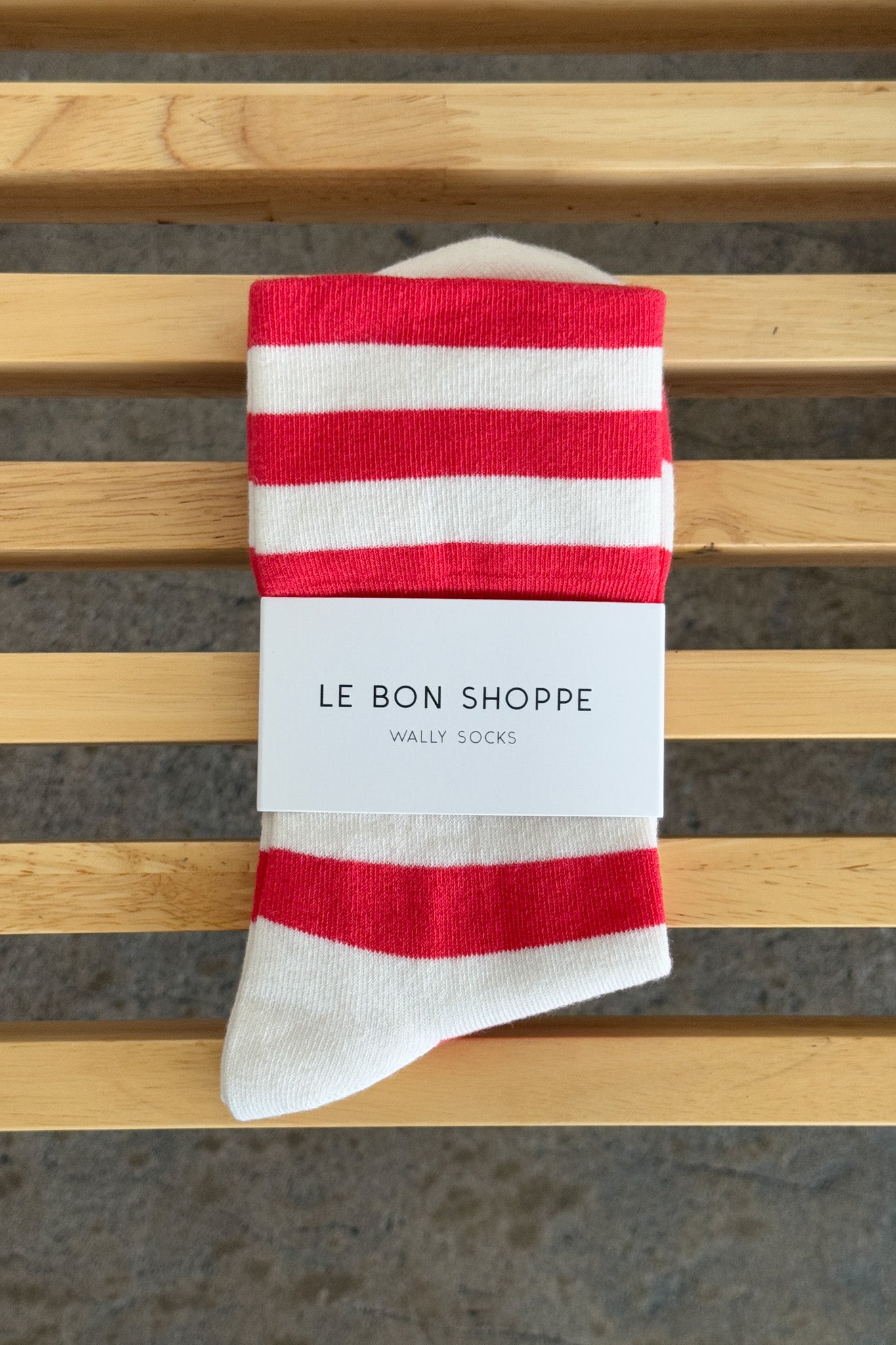 Wally Socks - Wide / Red Stripe