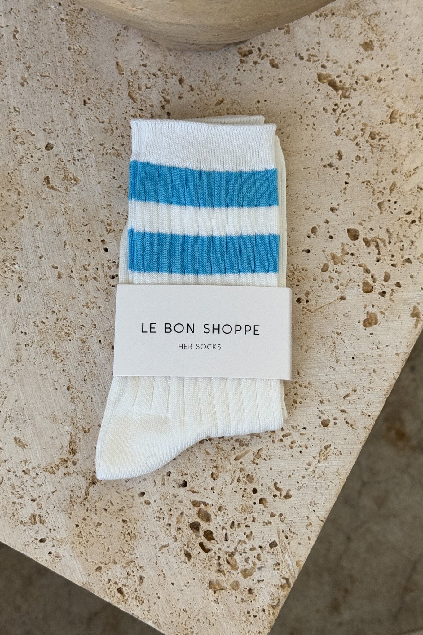 Her Varsity Socks - Blue Stripe