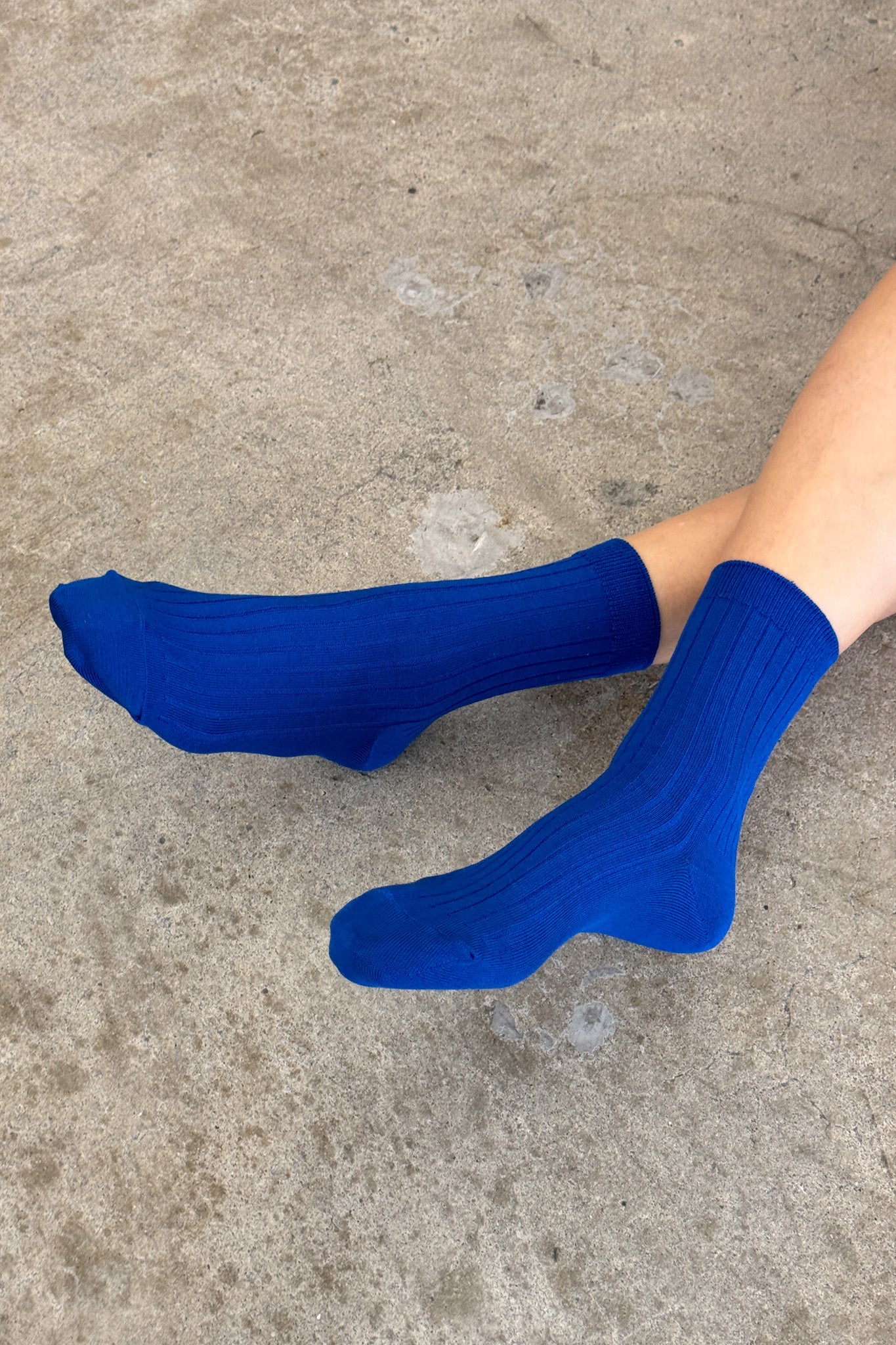 Ses Chaussettes (Coton MC) - Cobalt