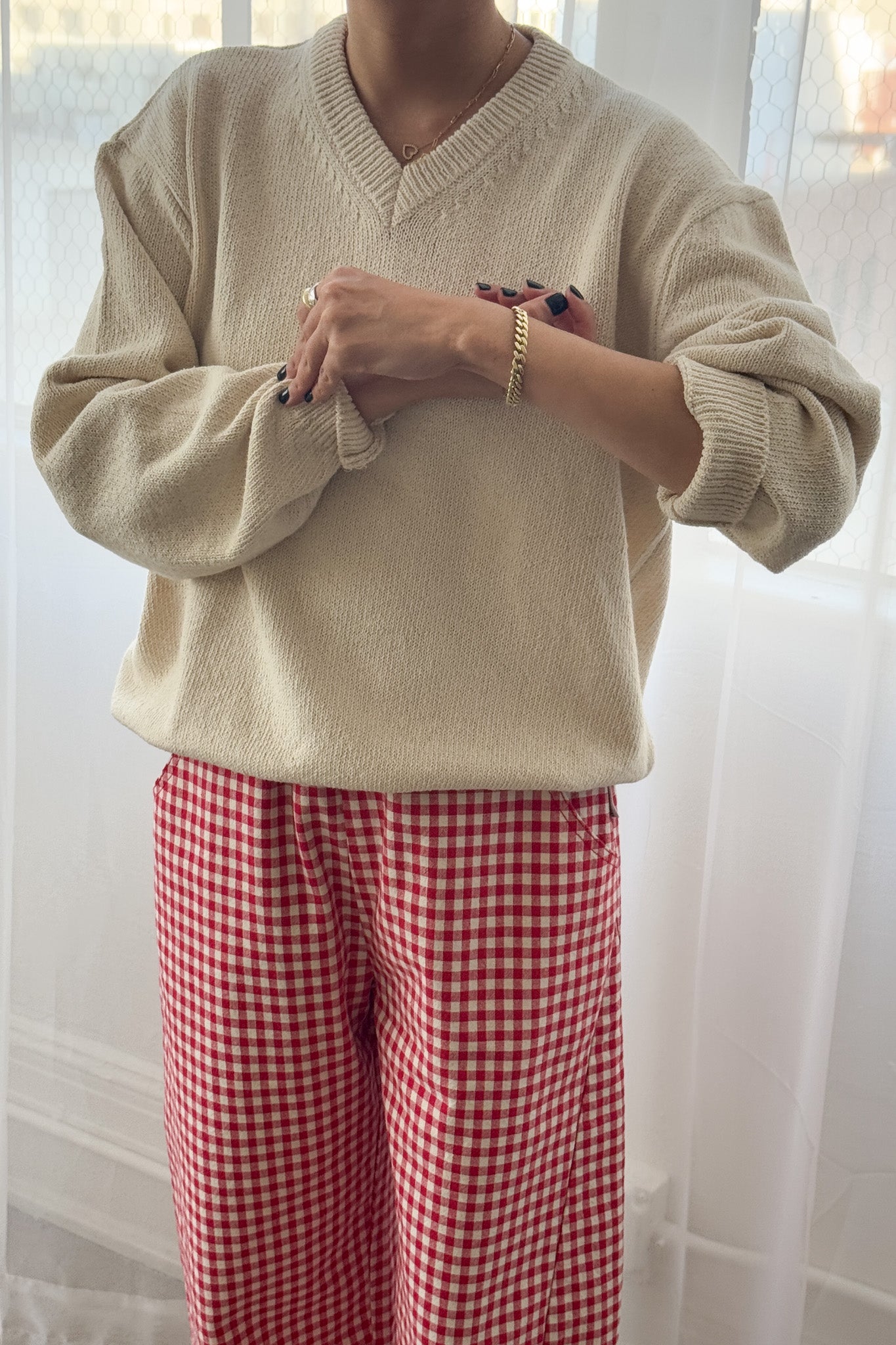 Gabby Cotton Sweater - Naturel