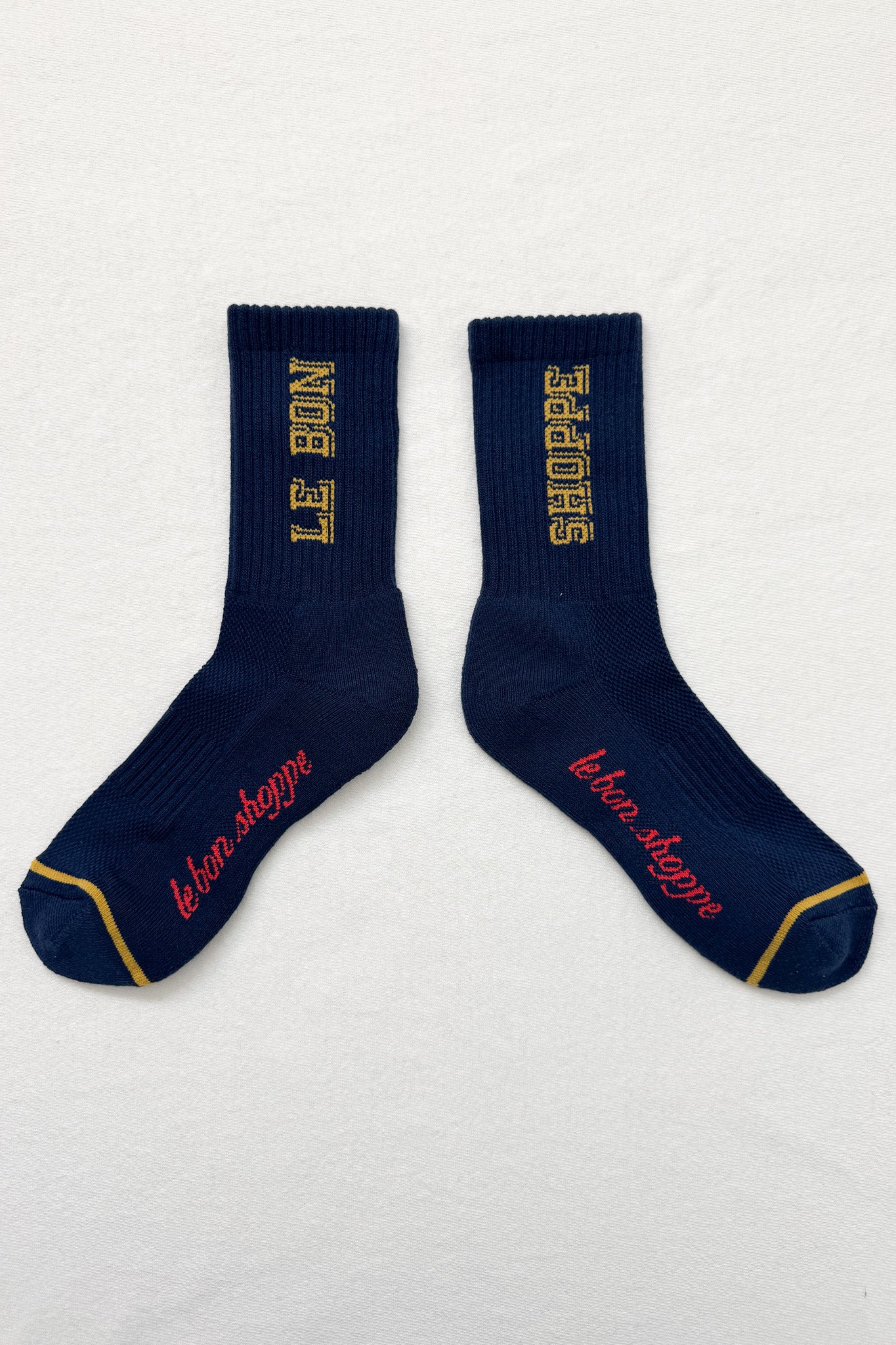 Preppy Socks - Navy/Gold