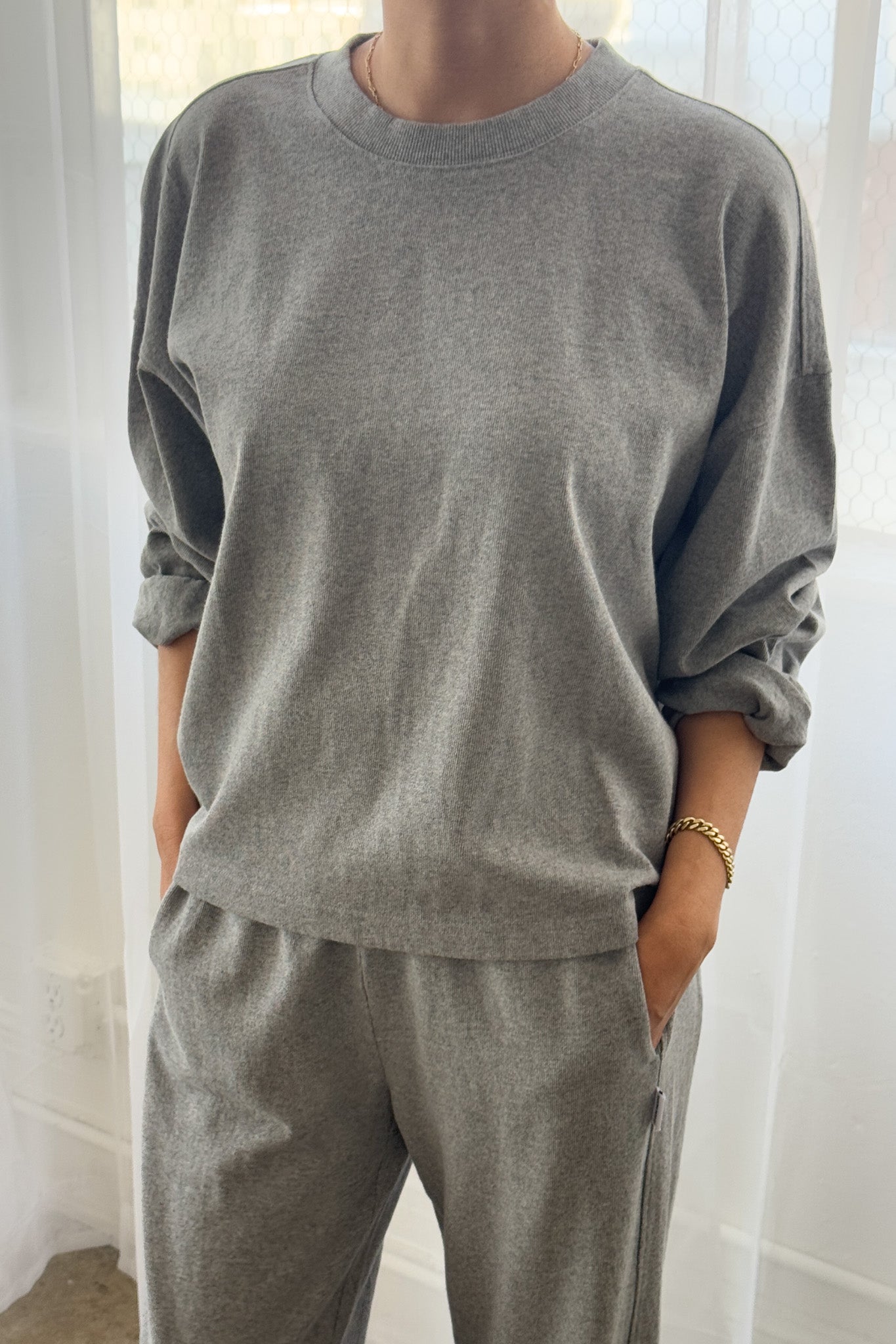 Naturelle Tee - Ht. Grey