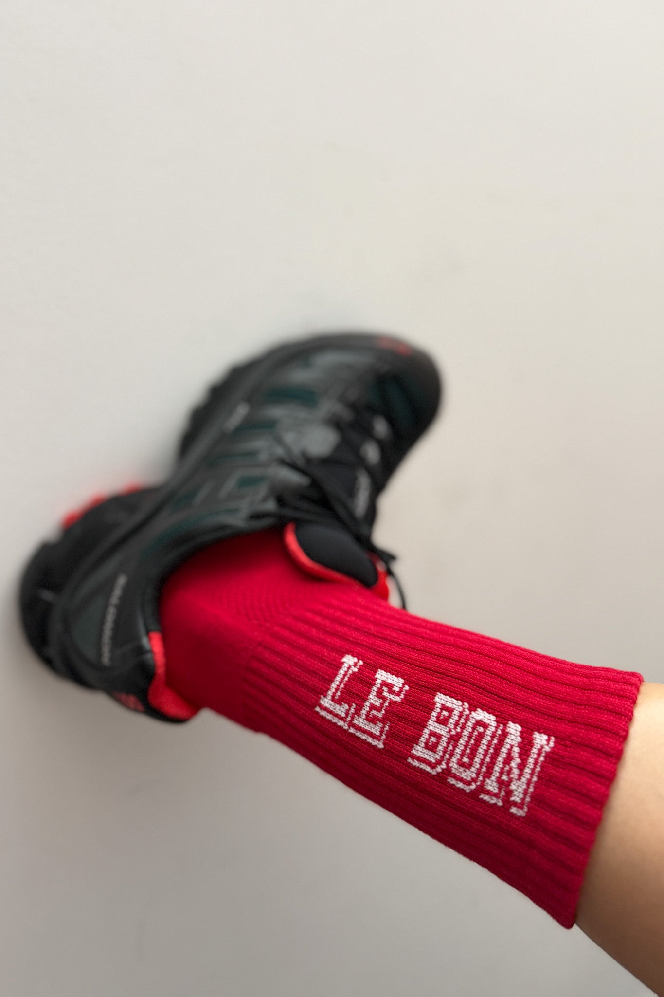 Preppy Socks - Red/Cream