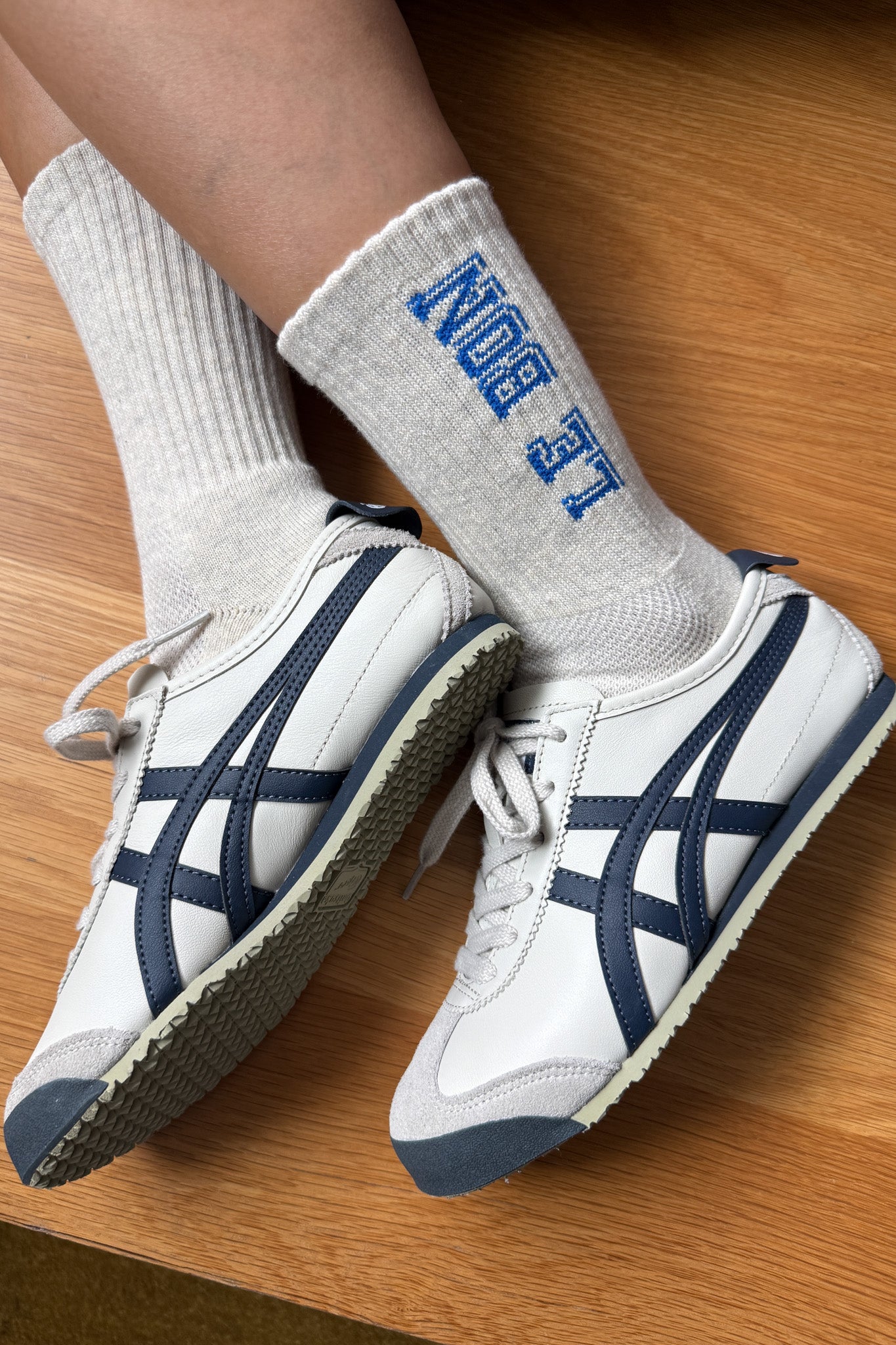 Preppy Socks - Ice/Blue