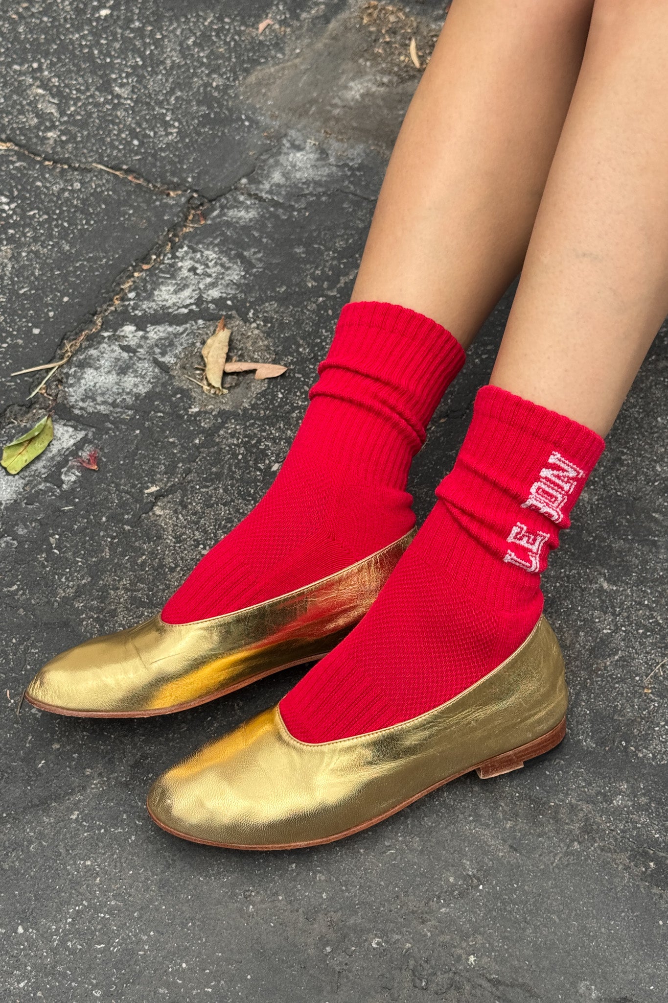 Preppy Socks - Red/Cream