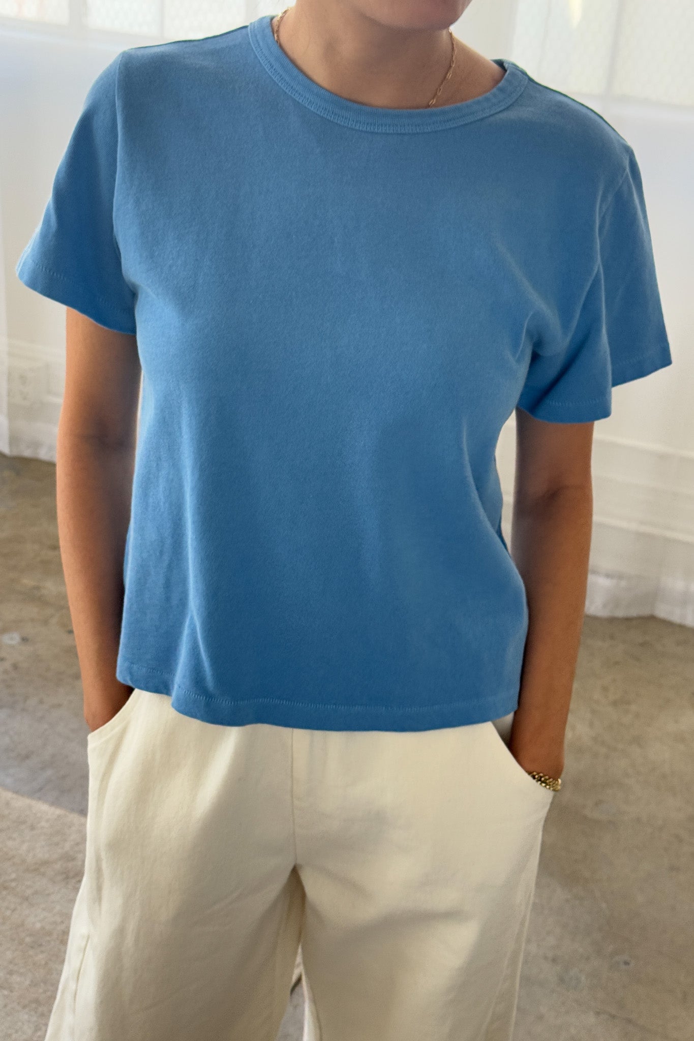 The Little Boy Tee - Yacht Blue