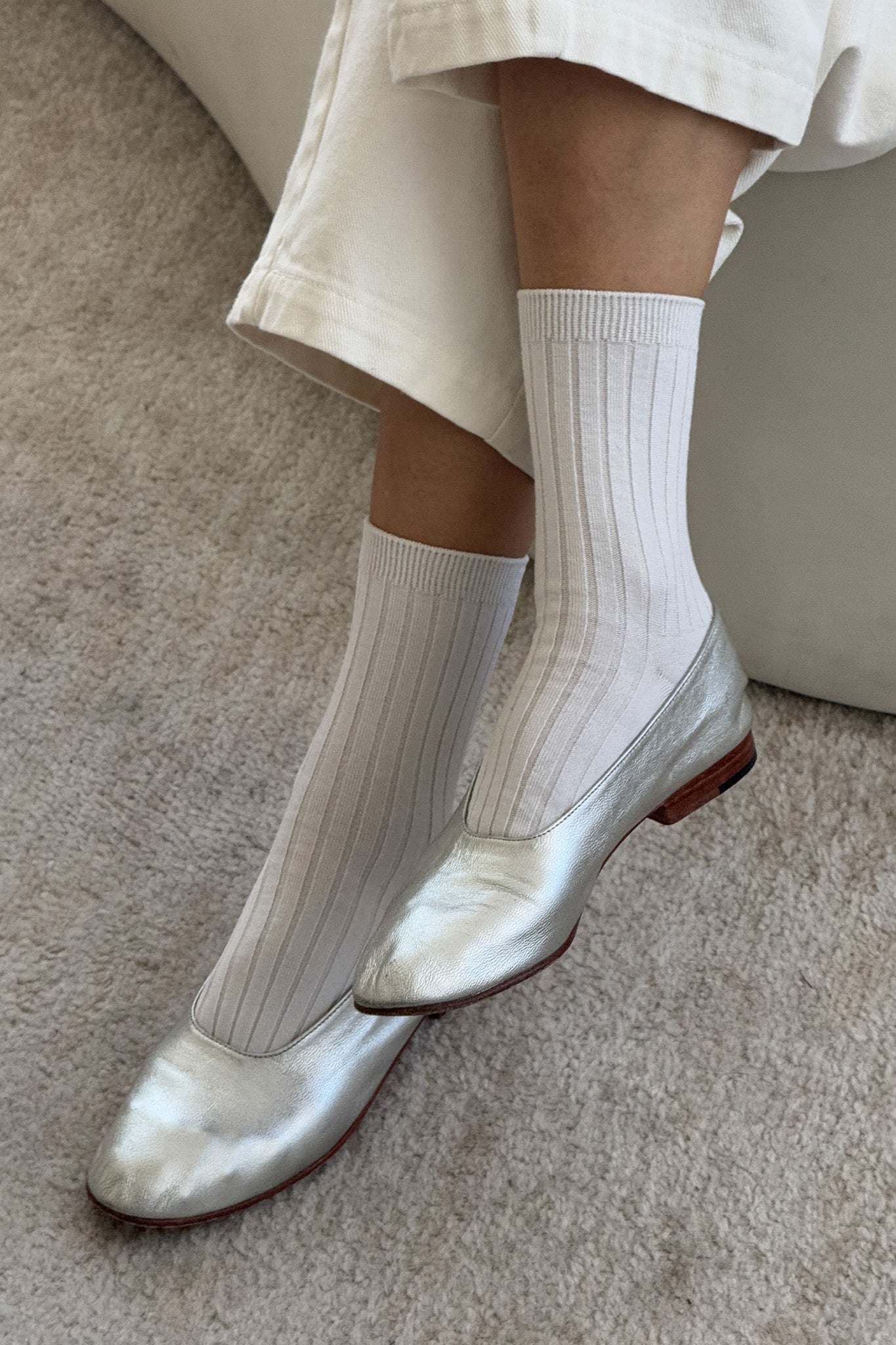 Her Socks (MC cotton) - Classic White