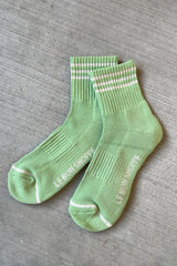 Girlfriend Socks - Green Leaf