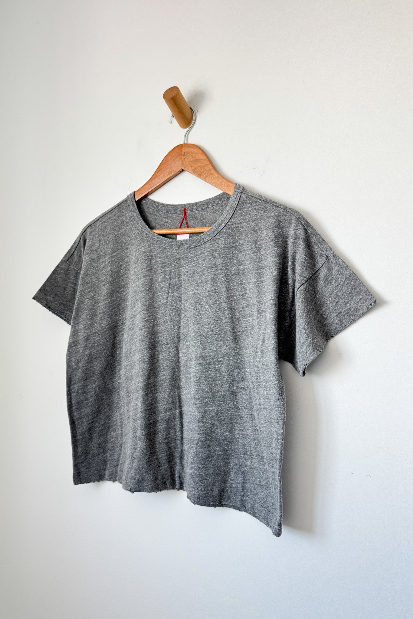 Vintage Fille Tee - Ht.Grey