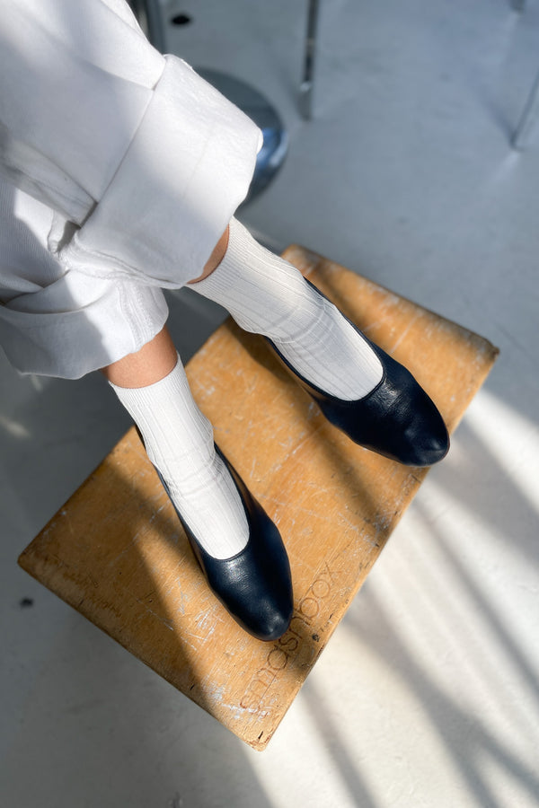 Her Socks (algodón MC) - Blanco clásico