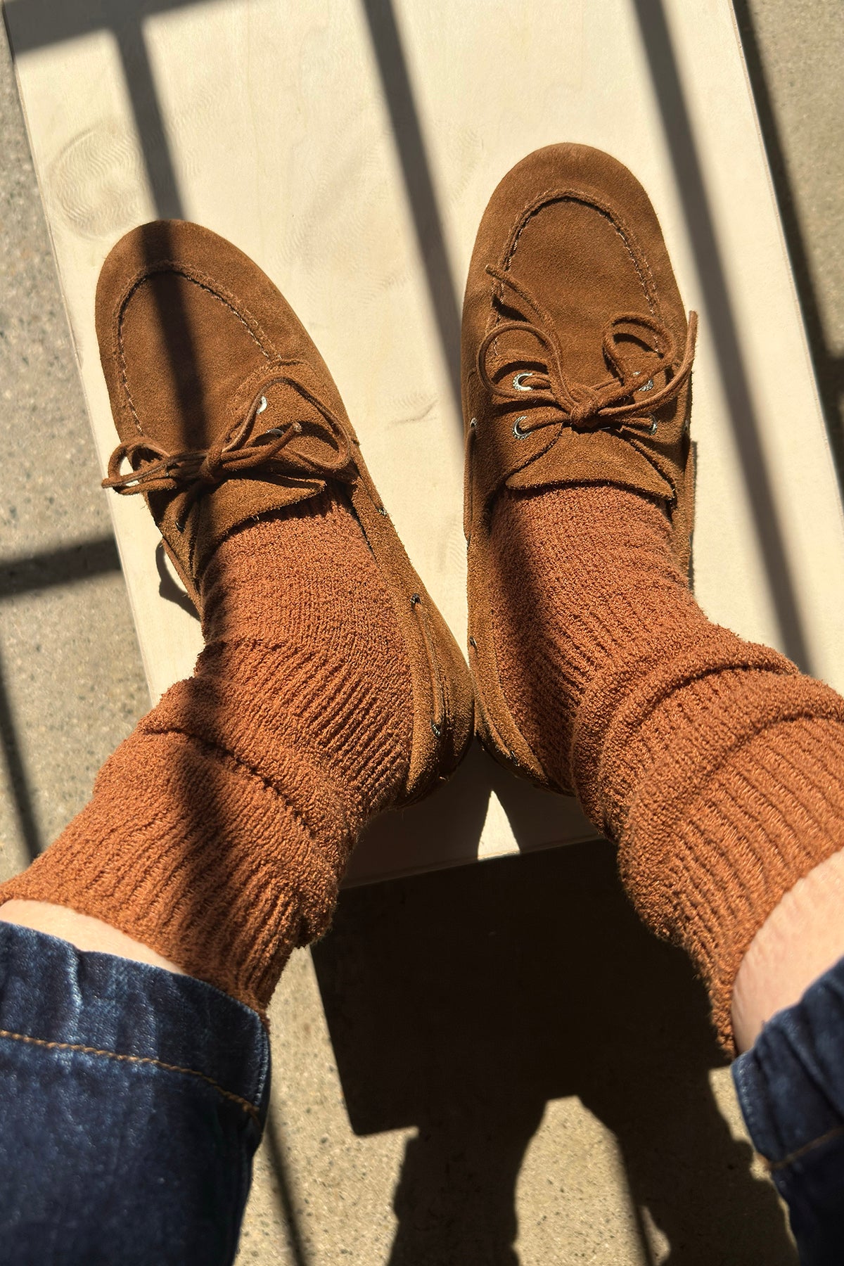 Airy Puffin Socks - Whisky