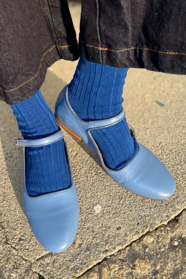 Her Socks (MC cotton) - Cobalt