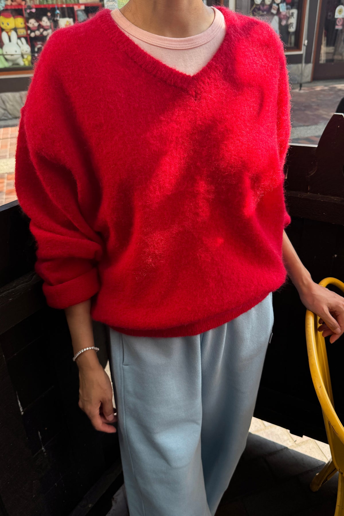 James Mohair Sweater - Red