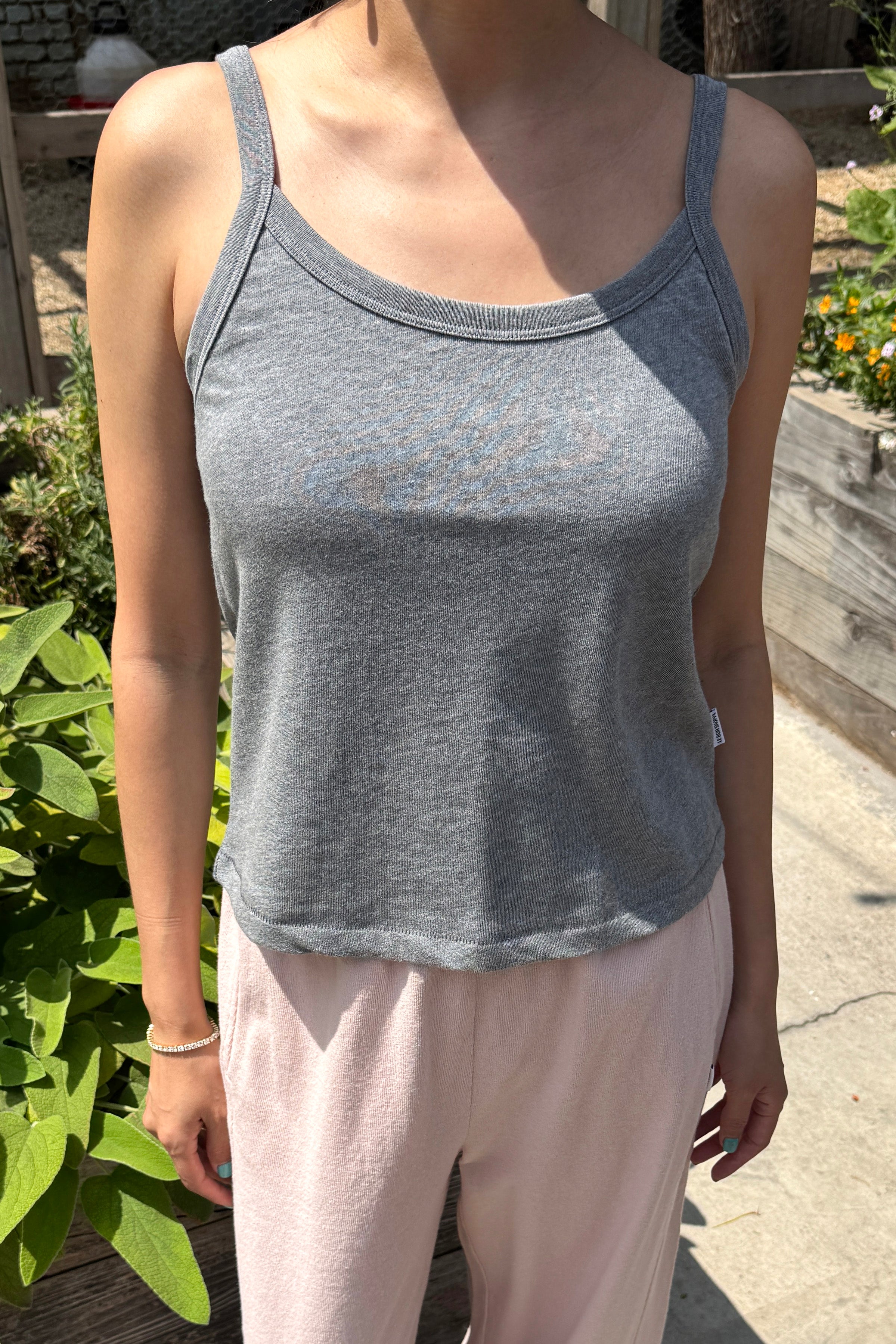 Premium Jersey Dana Cami - Melange Grey
