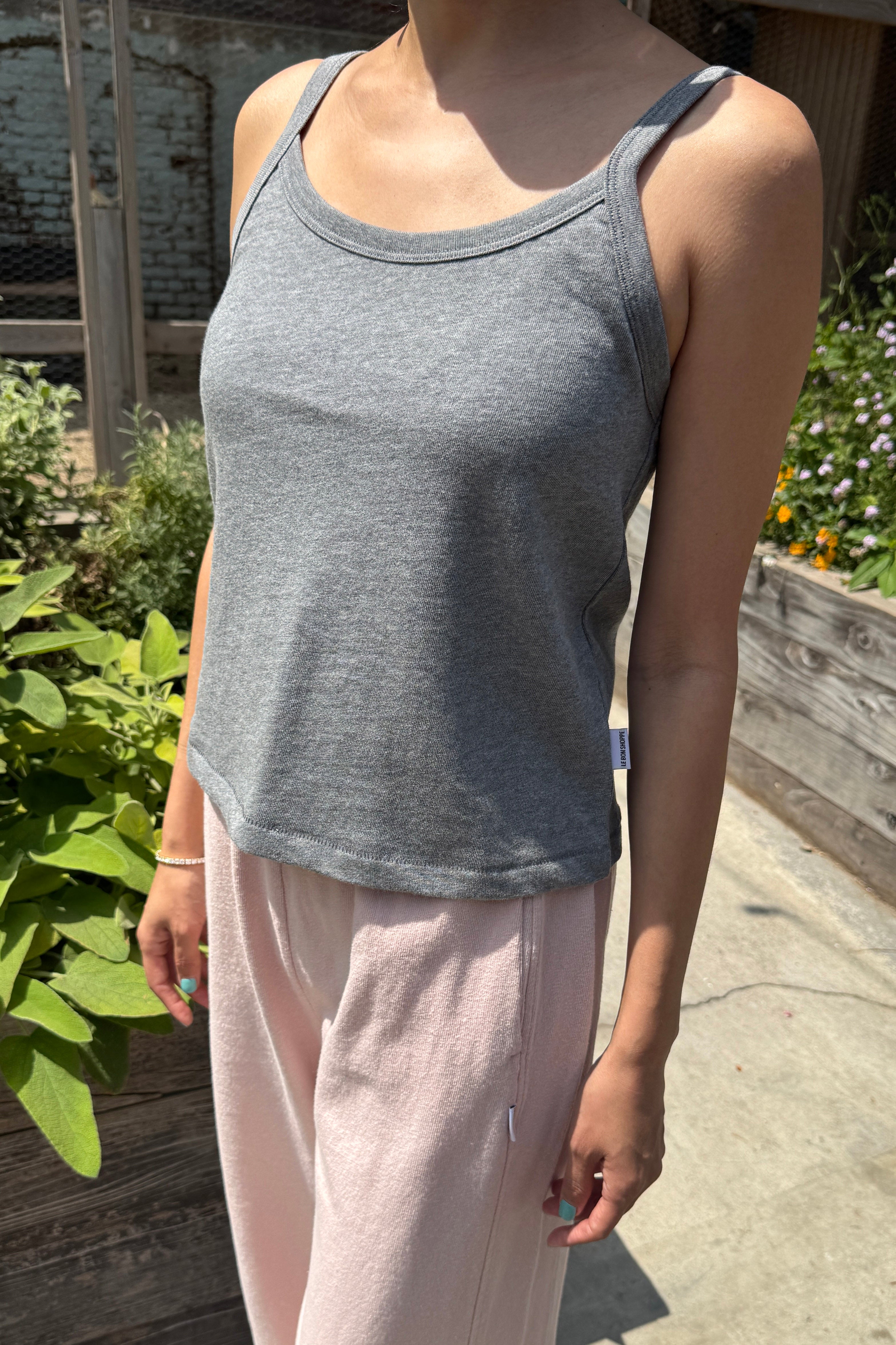 Premium Jersey Dana Cami - Melange Grey