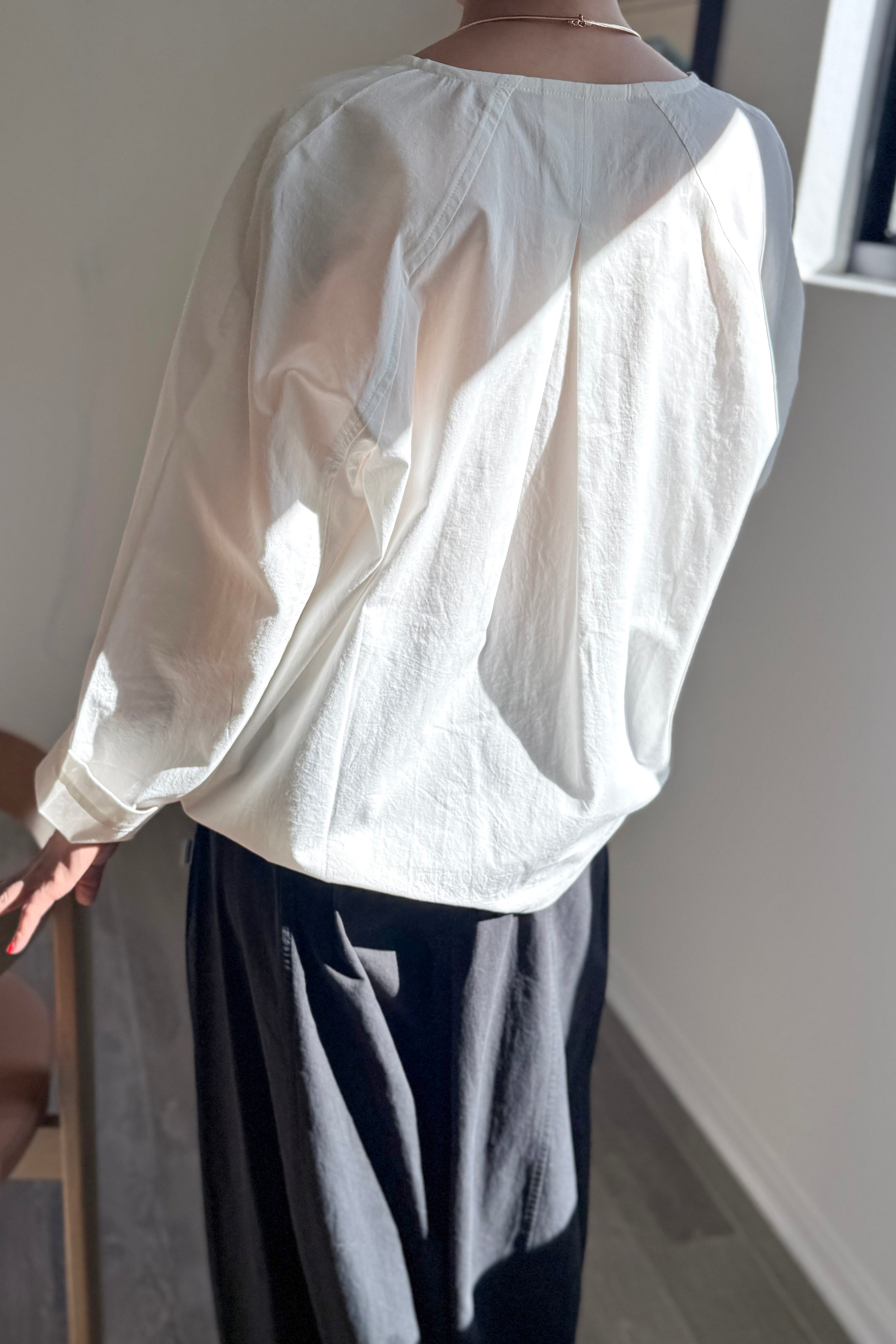 Julienne Long Sleeve Top - White