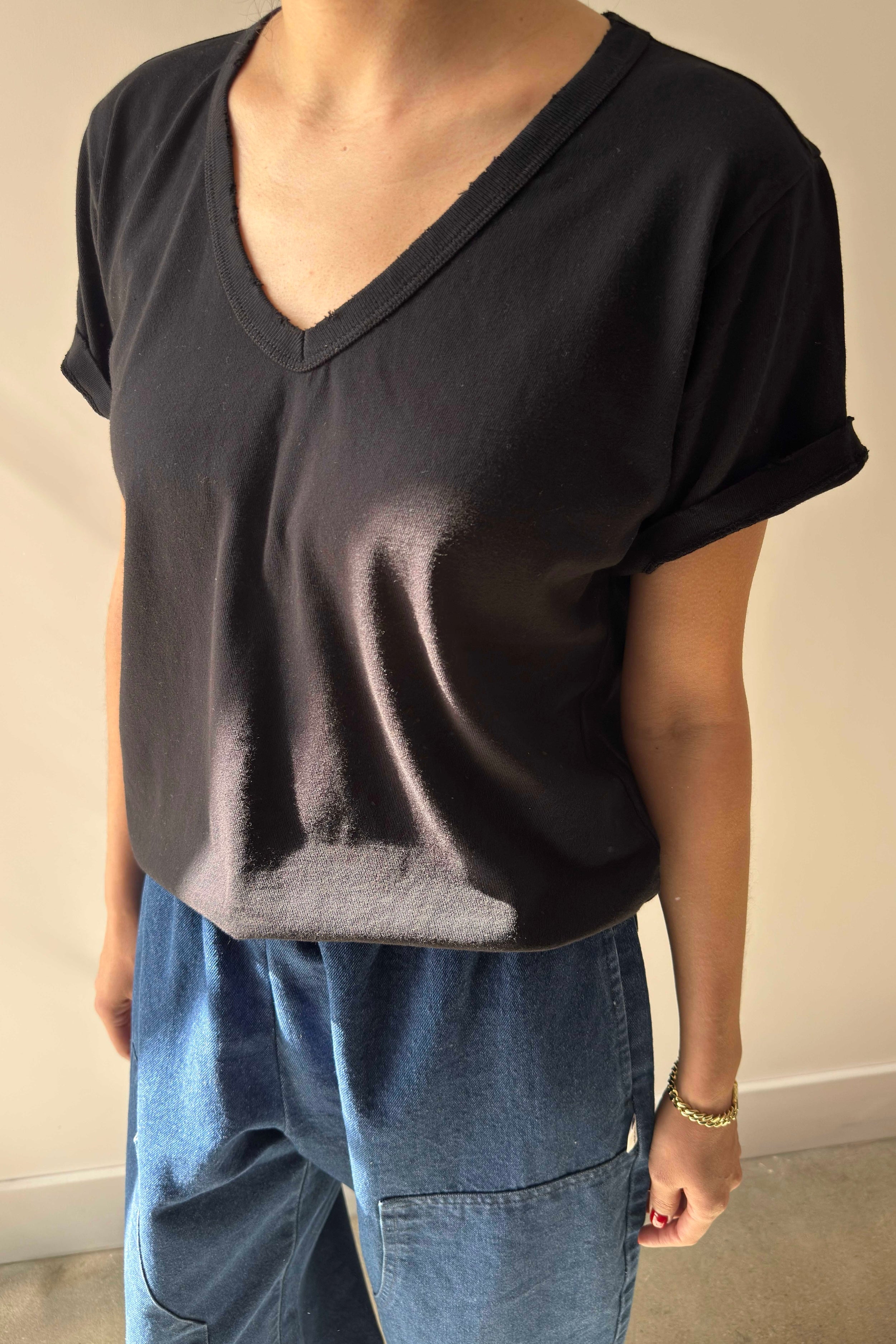 Vintage La Vie Tee (Organic Cotton) - True Black
