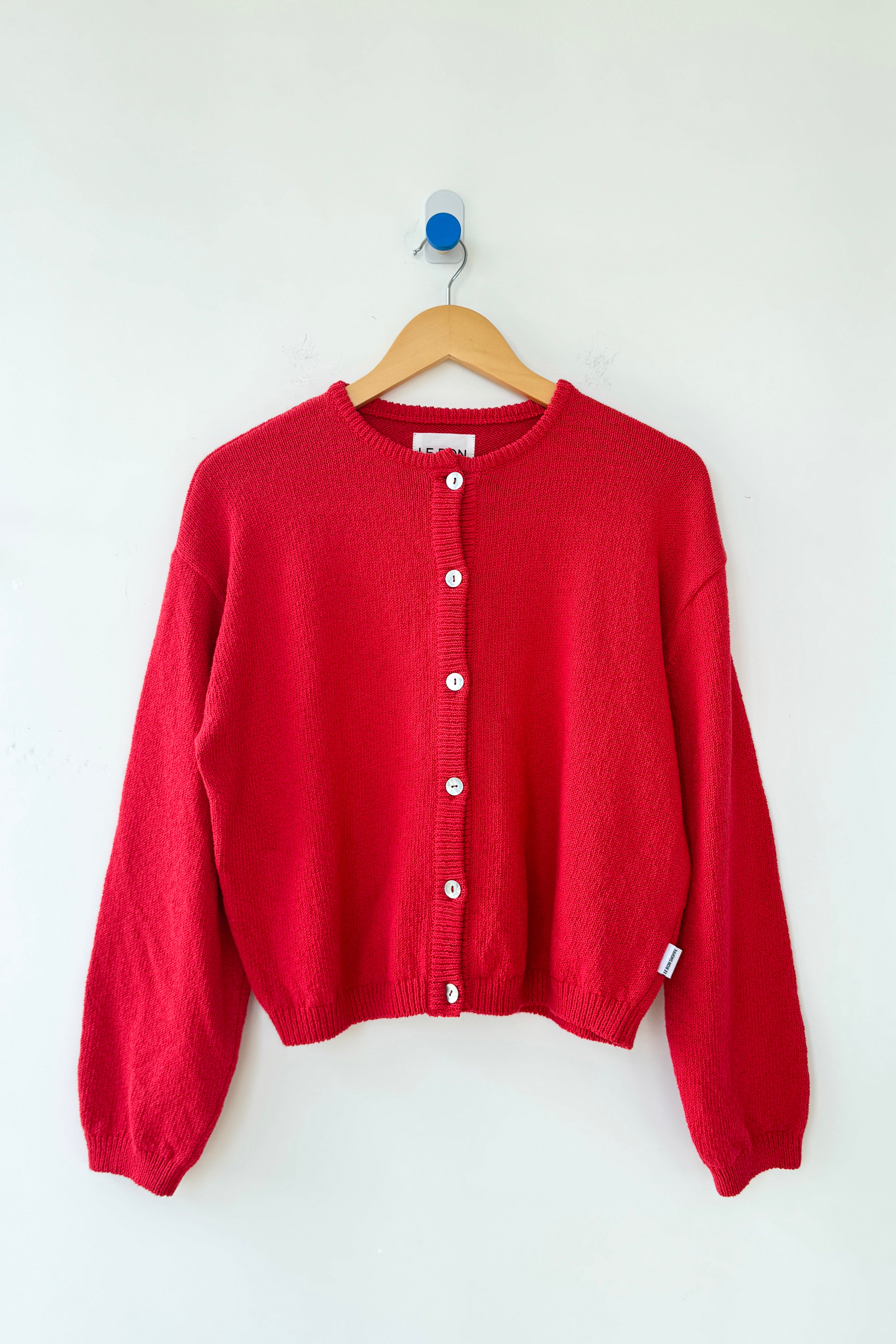 Cotton Leila Cardigan - Chili