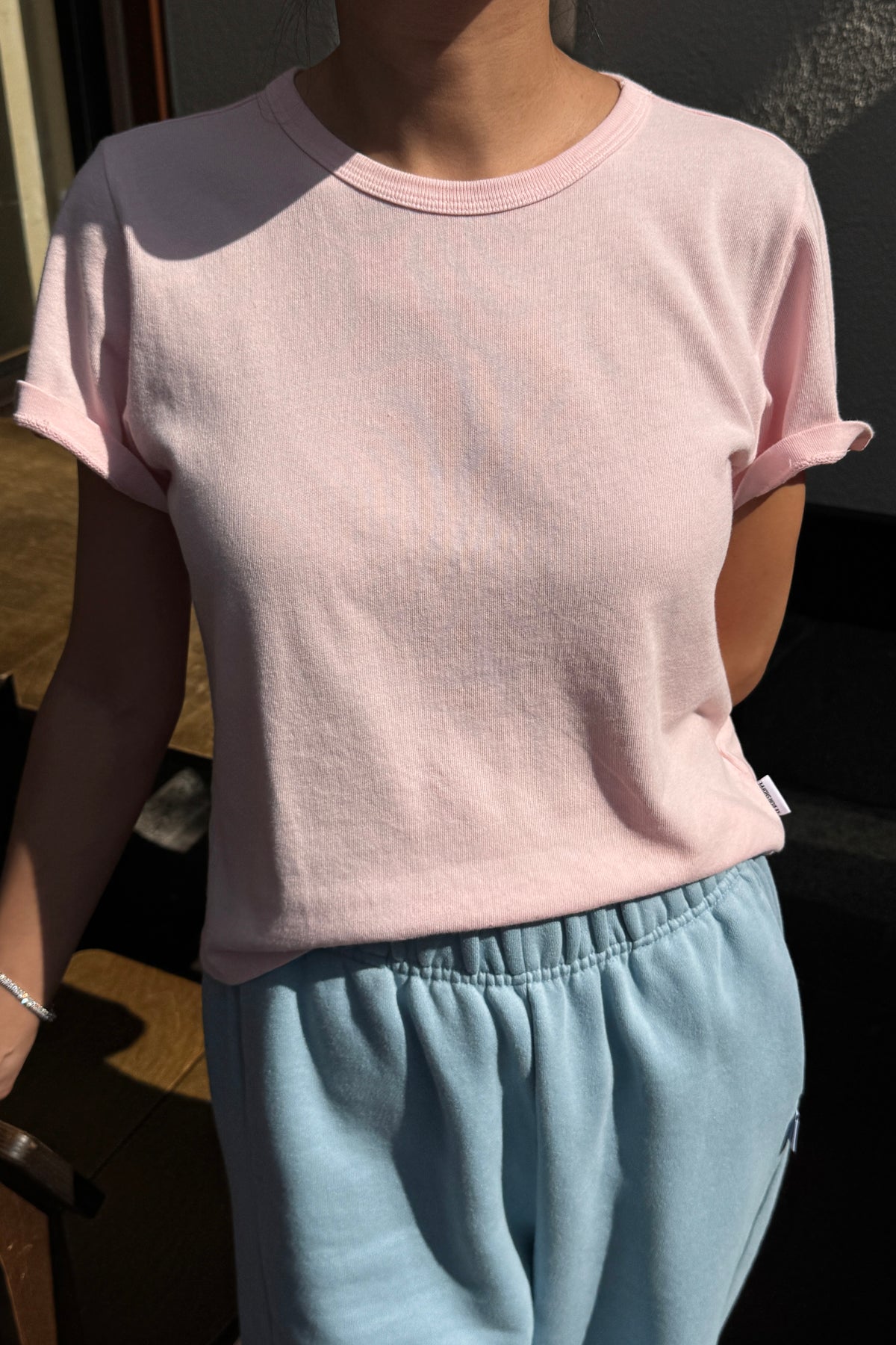 The Little Boy Tee - Baby Pink