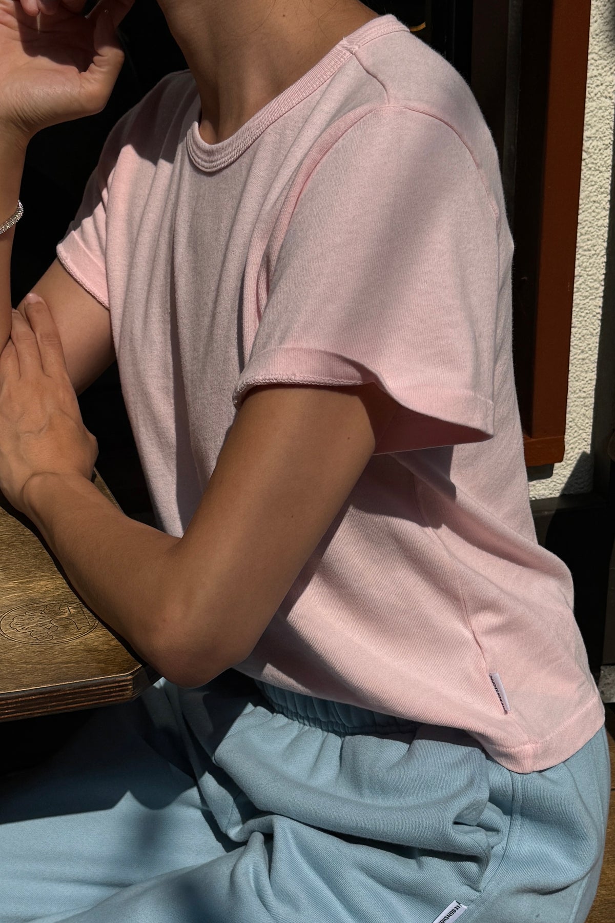 The Little Boy Tee - Baby Pink