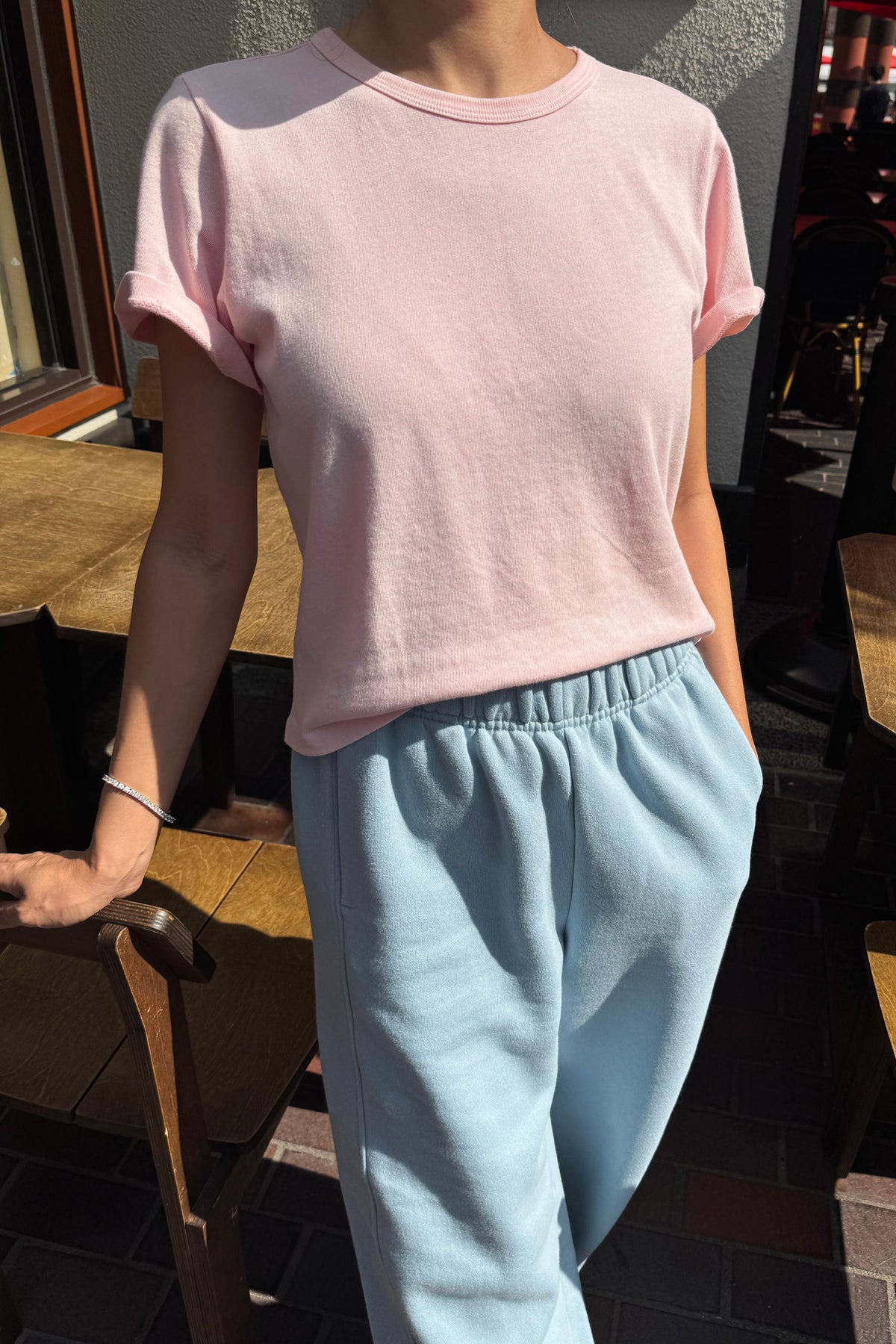 The Little Boy Tee - Baby Pink