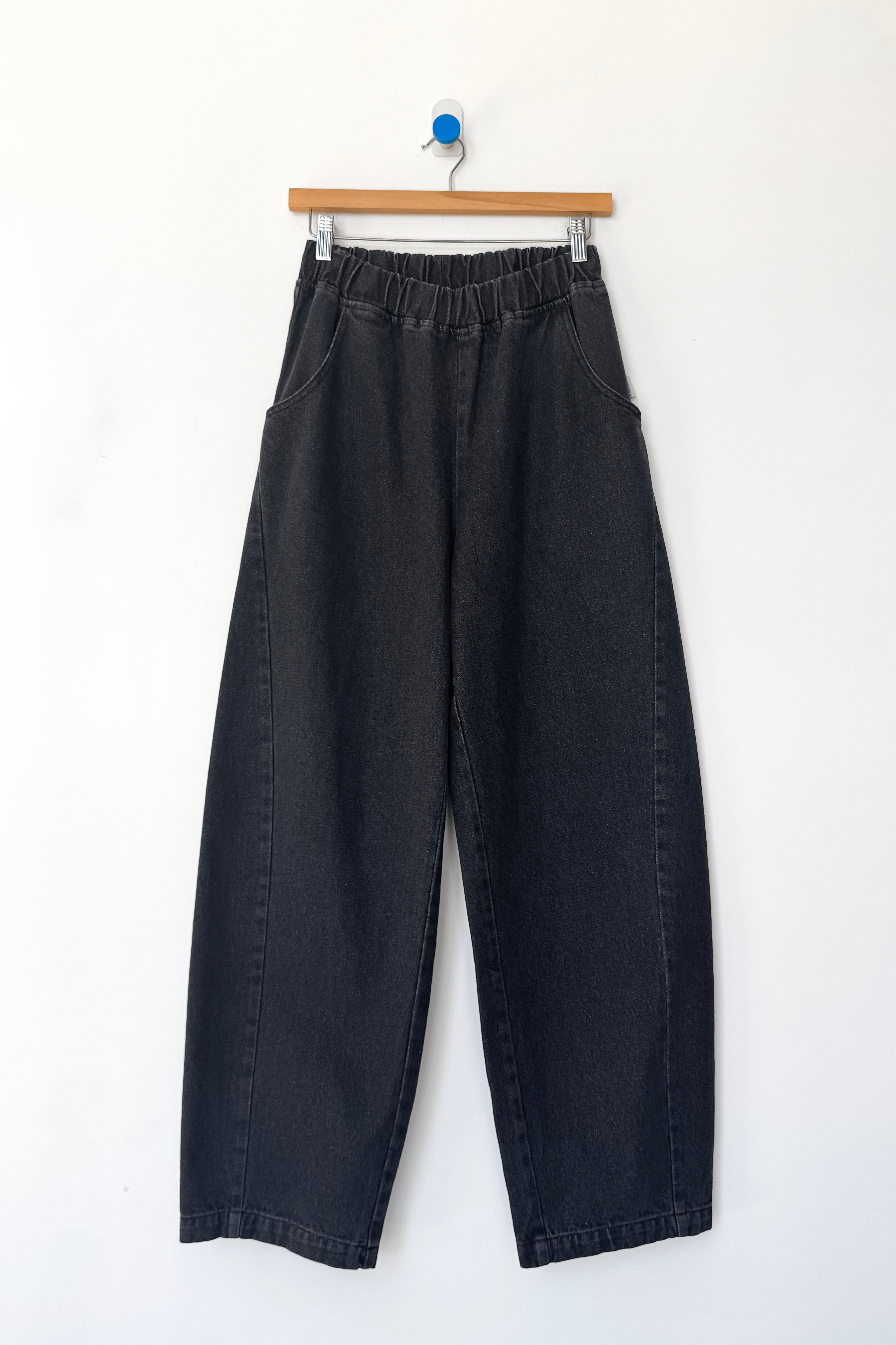 Long Arc Pants - Black Denim