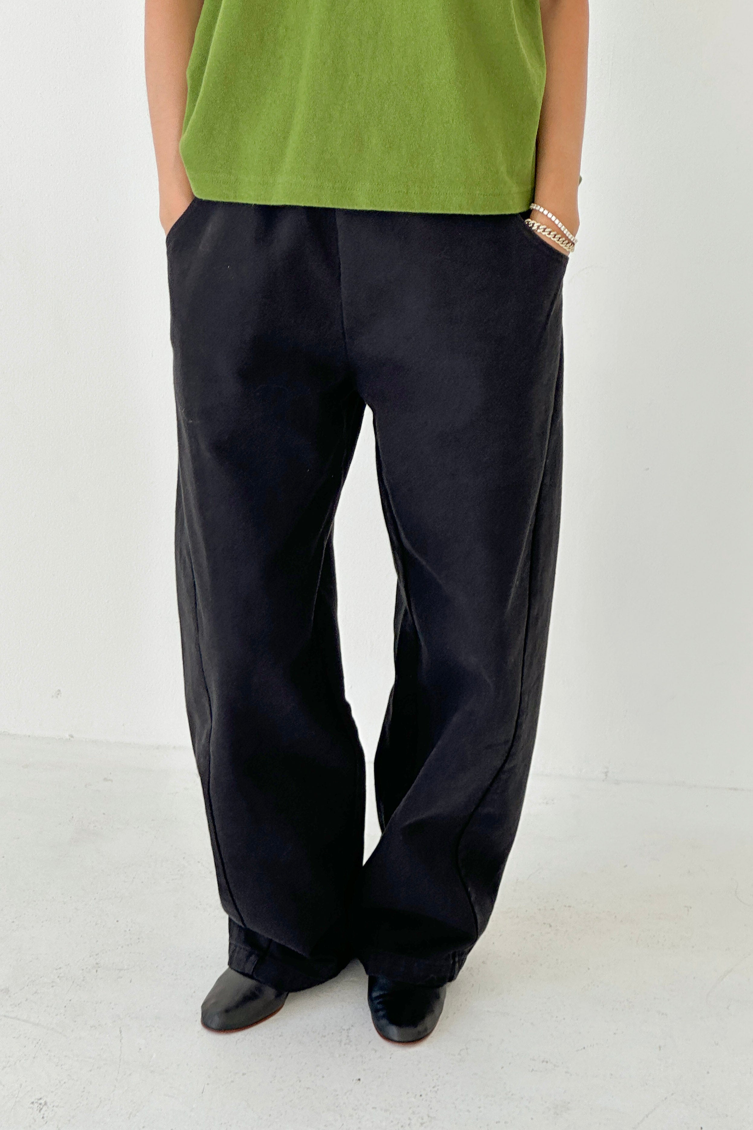Long Arc Pants - Black Canvas