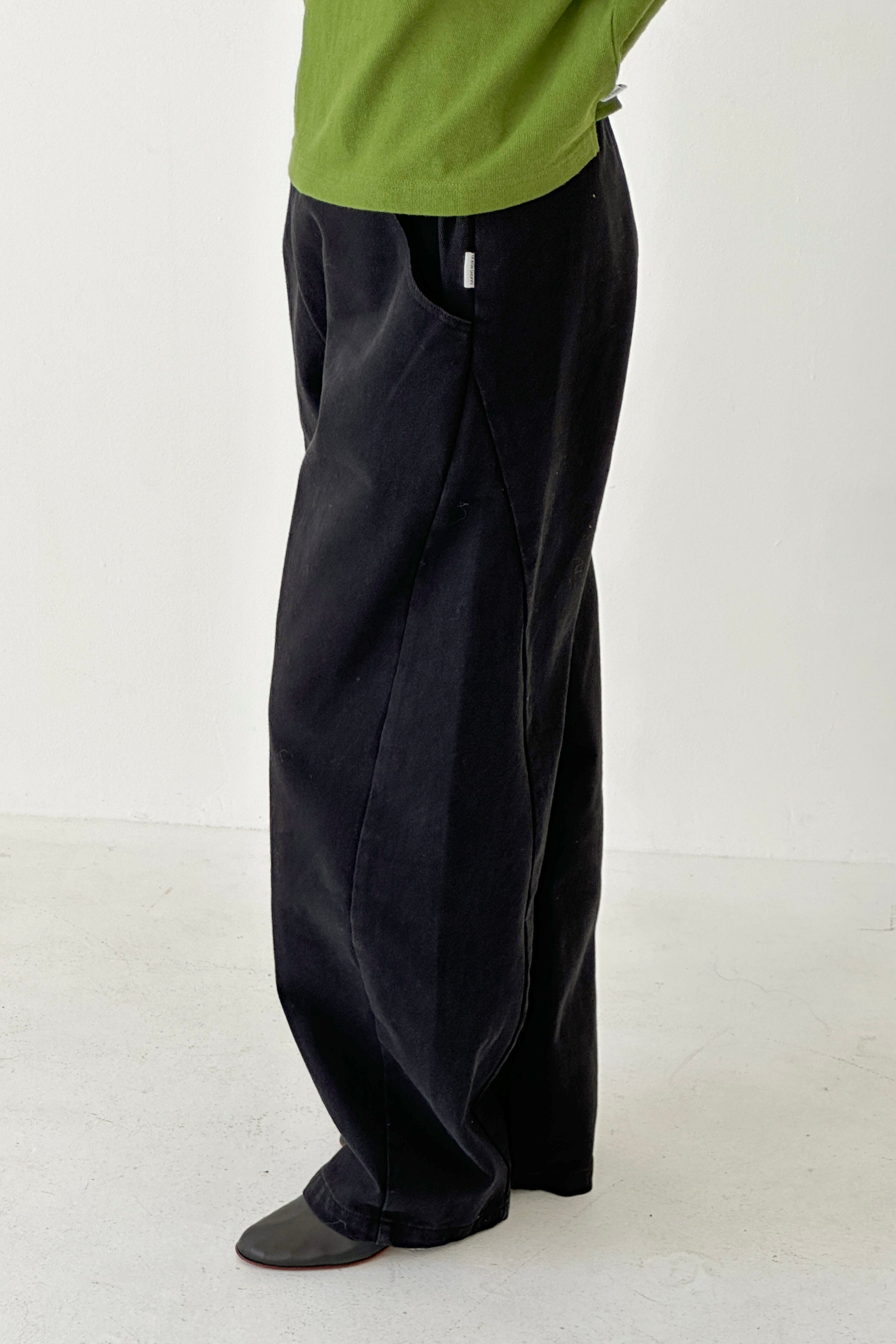 Long Arc Pants - Black Canvas