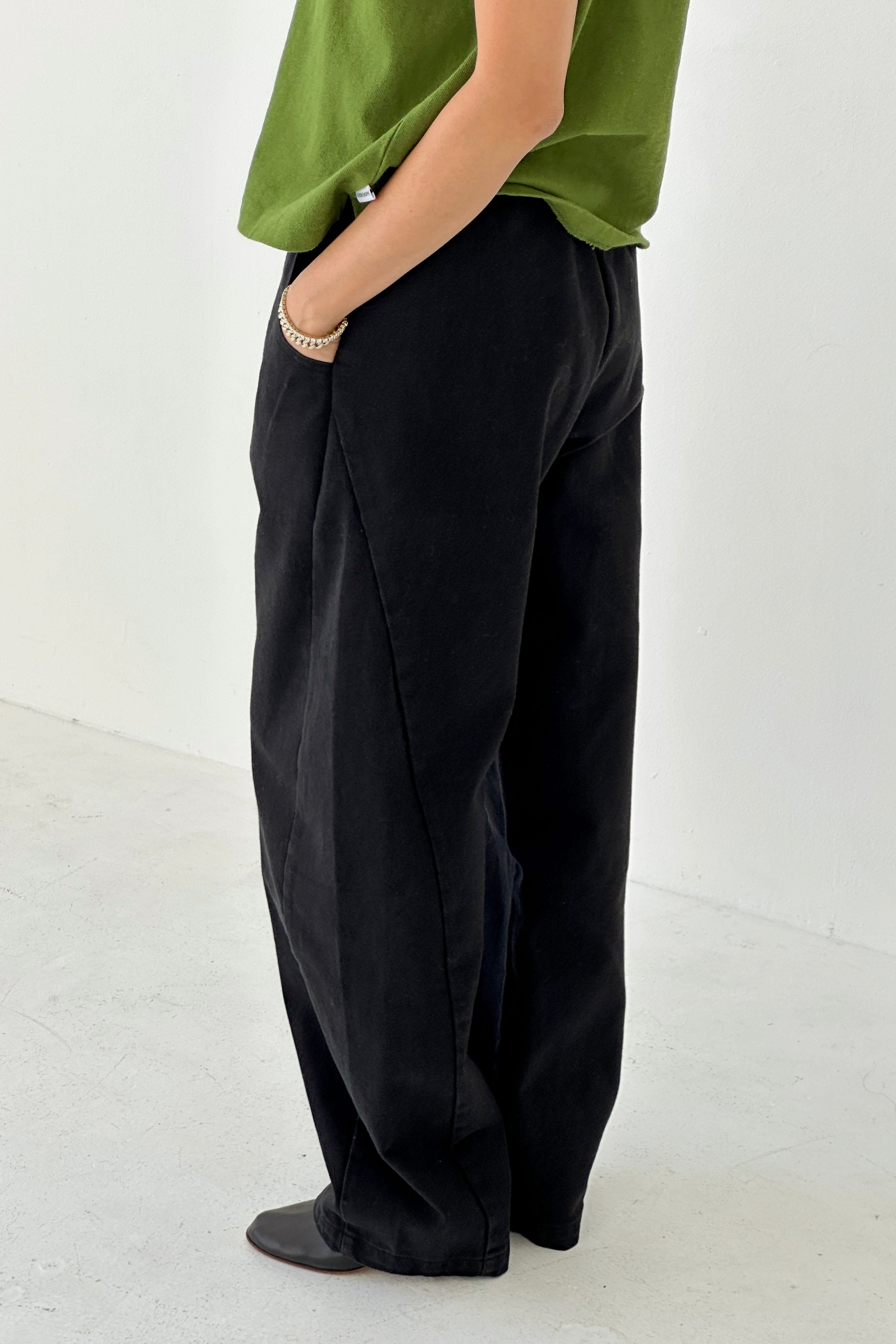 Long Arc Pants - Black Canvas
